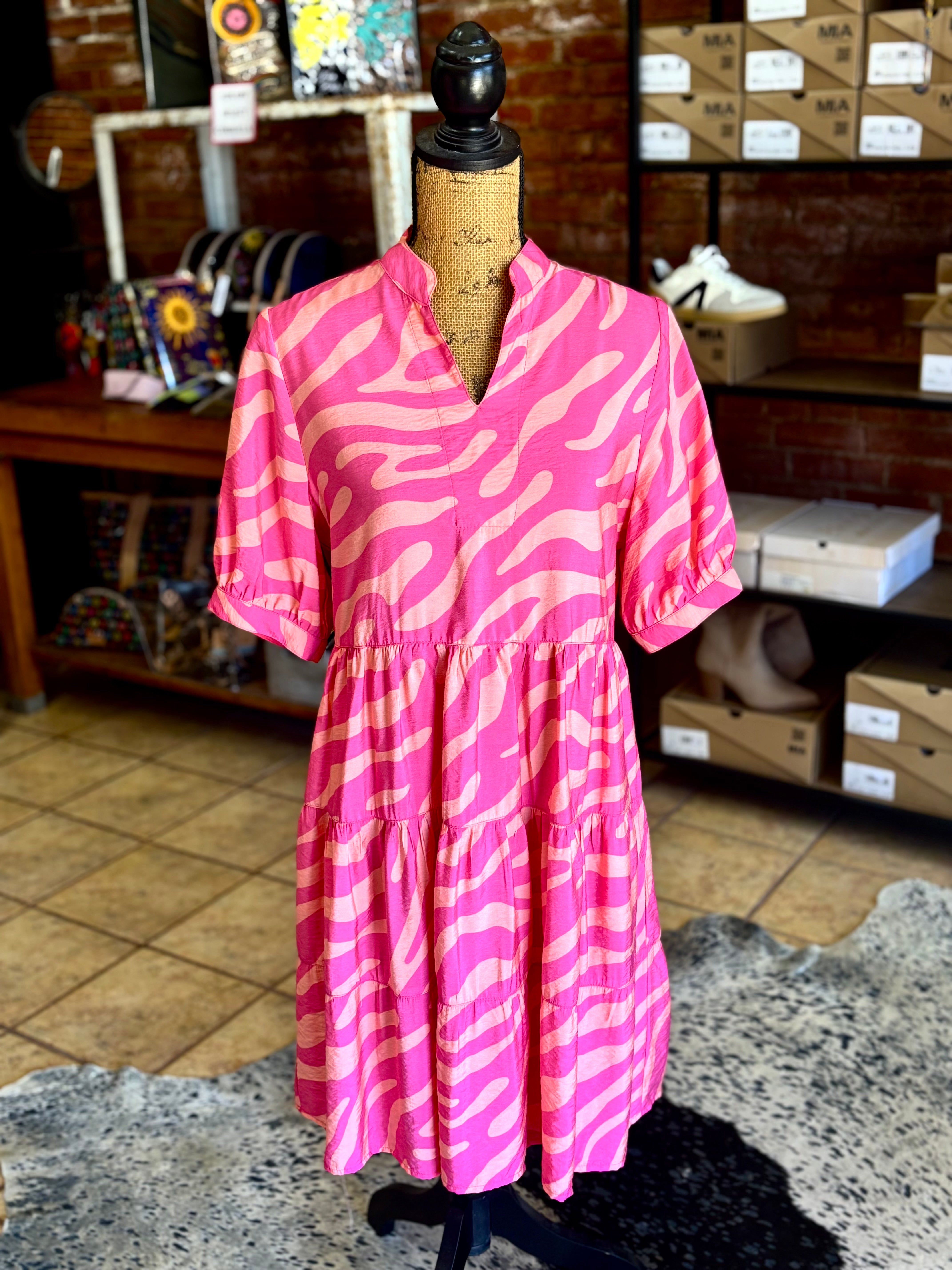 Zippy Zebra Dress