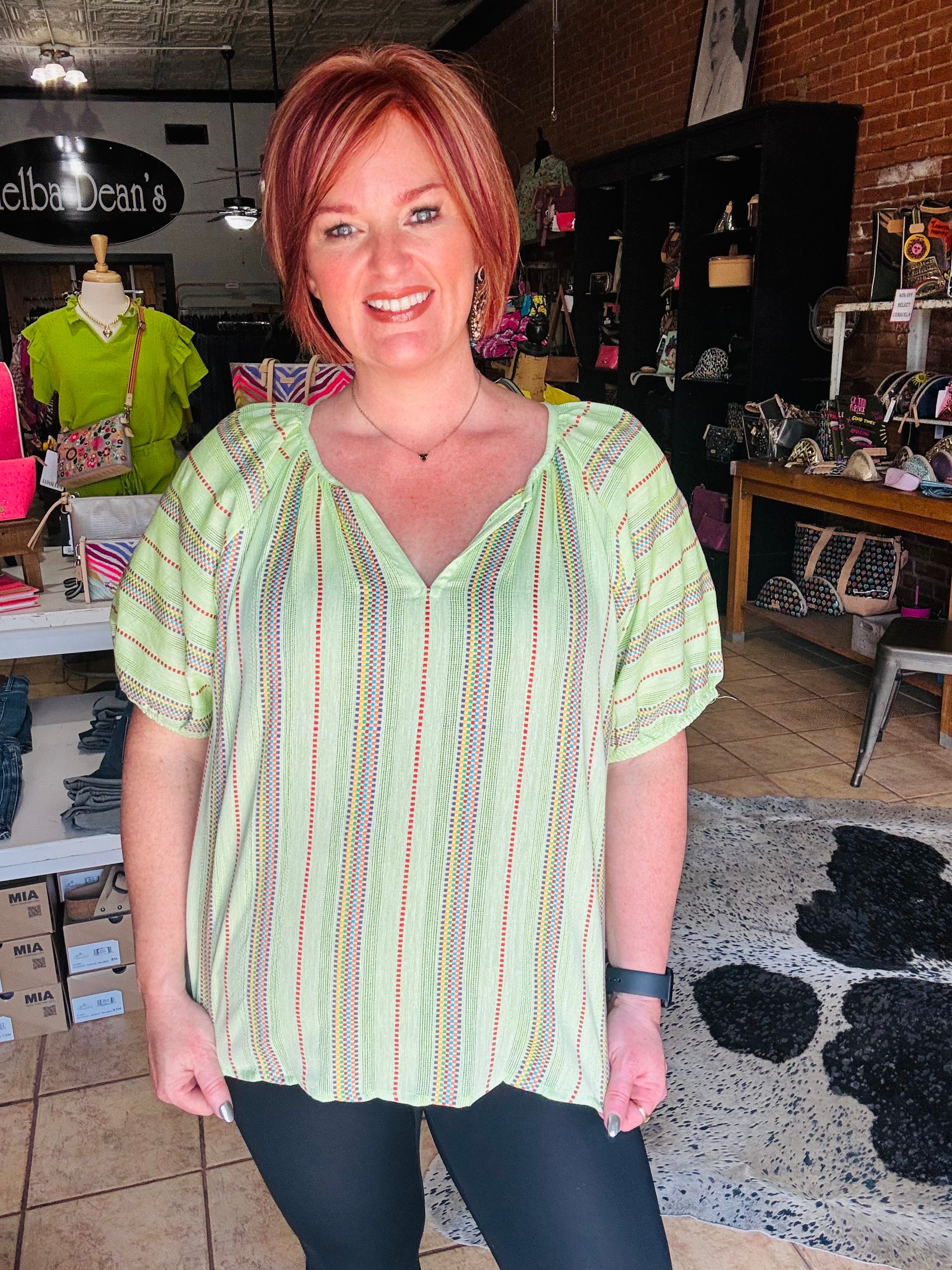 Ivy Jane Multicolor V-neck Blouse