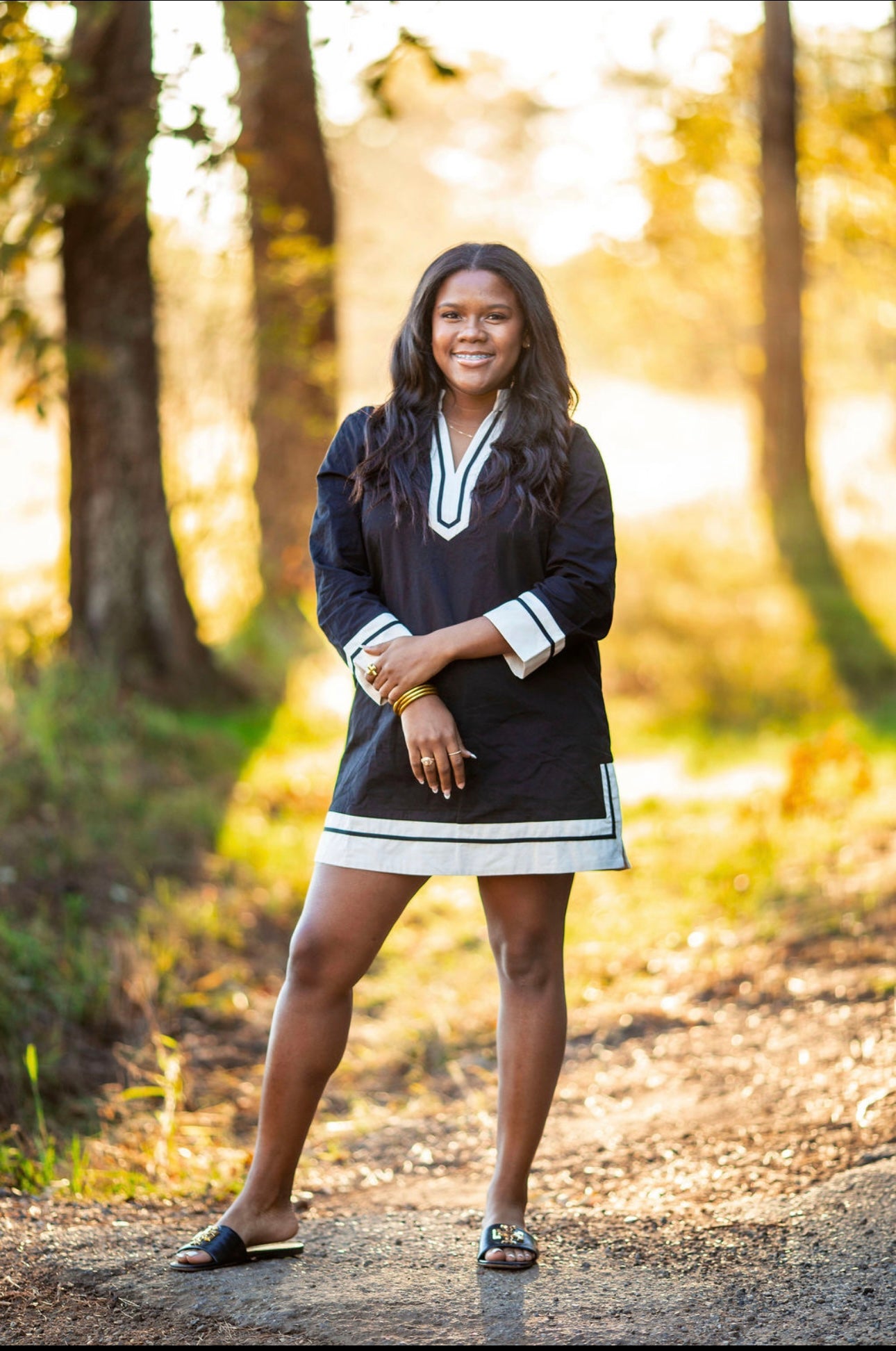 Black and Ivory Dress