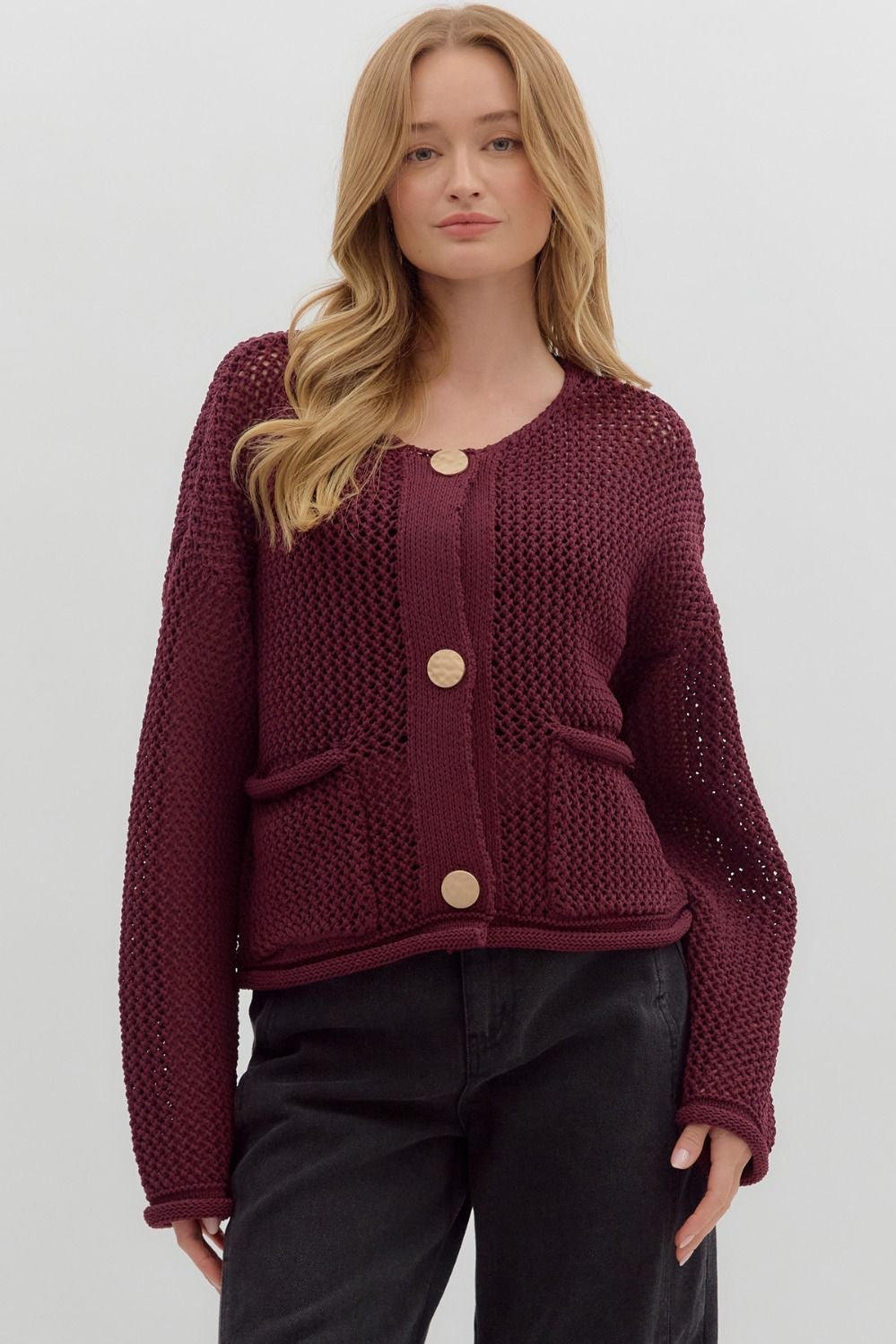 Knitted Cardigan Sweater