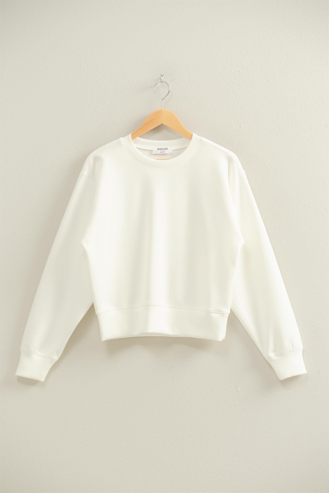 Double Knit Classic Crew Neck Sweatshirt
