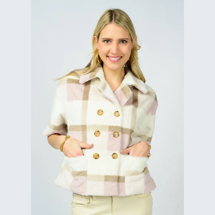 Double Button Fur Top by Ivy Jane