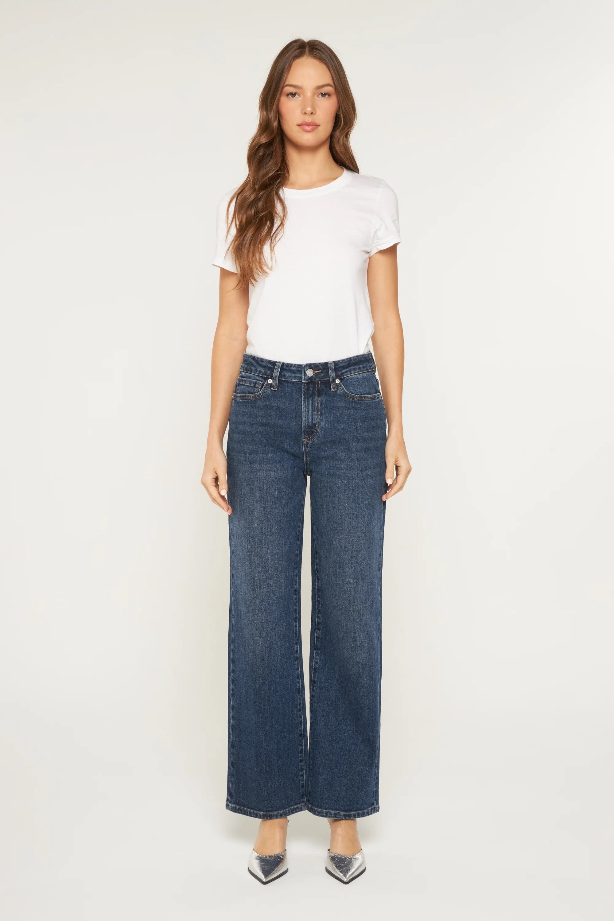 Mica High Rise Loose Fit Straight Leg Jean