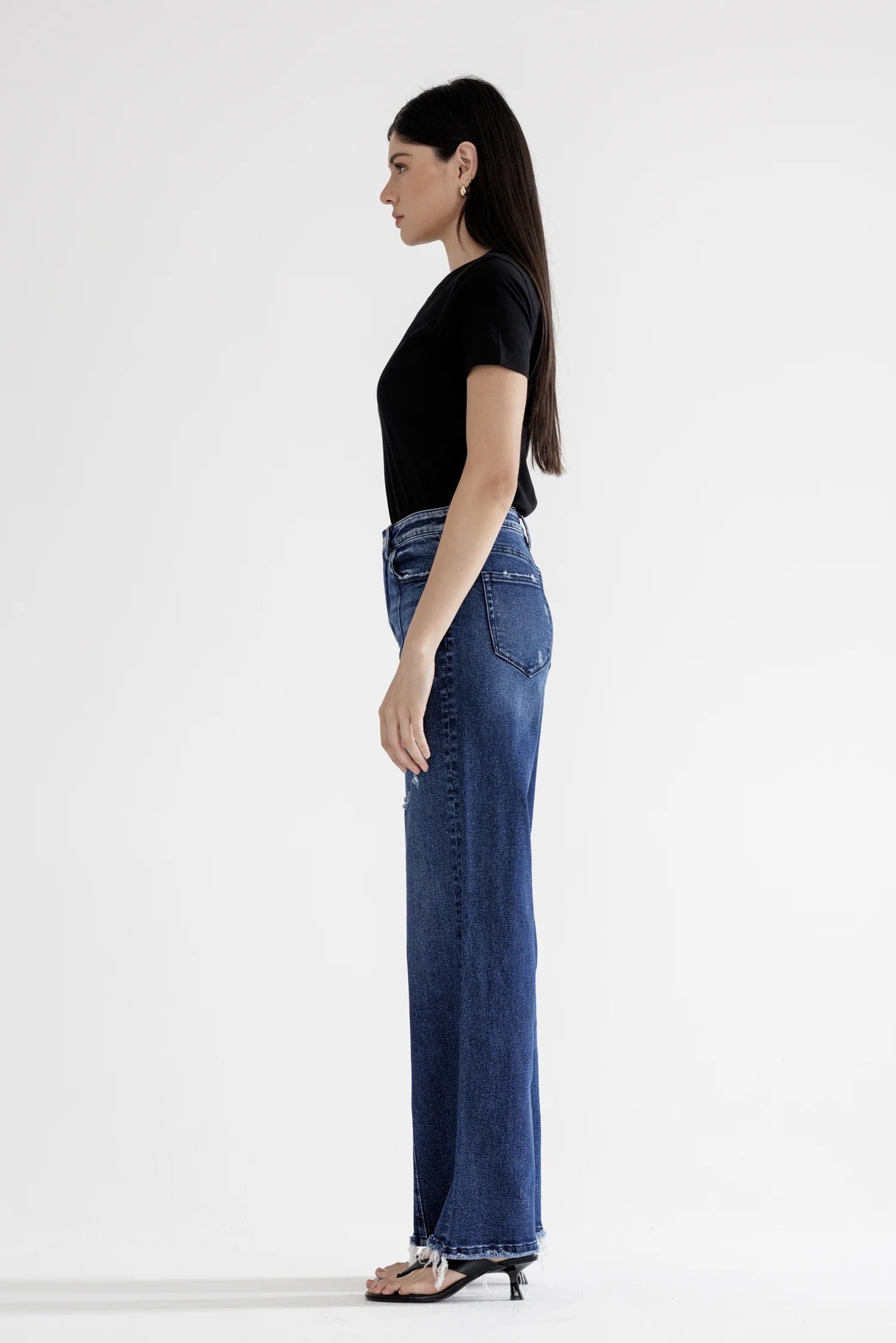 Super High Rise Seam Front Wide Leg Mica Jean