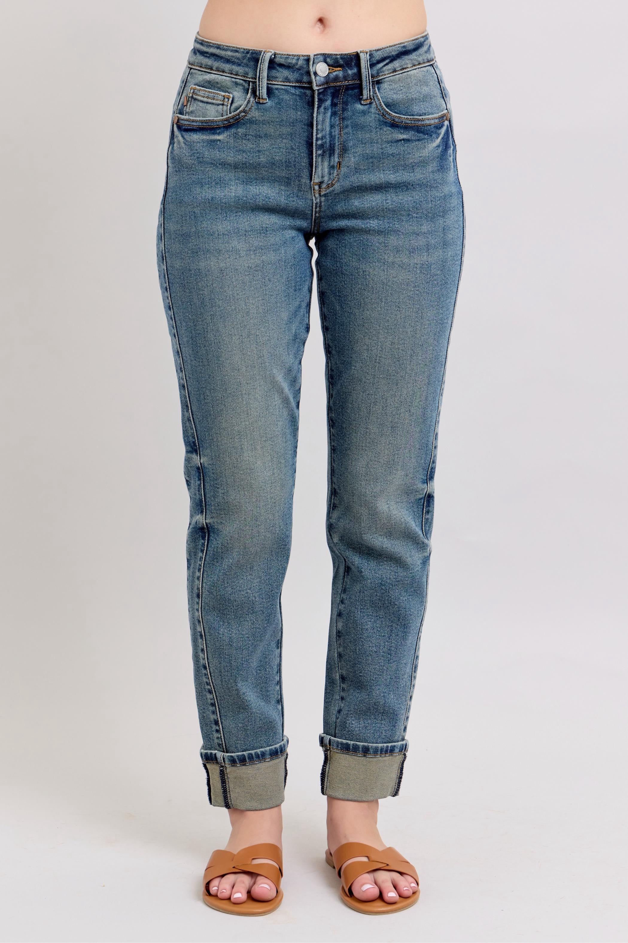 Mr Vintage Wash Ss Panel & Double Roll Cuff Bf