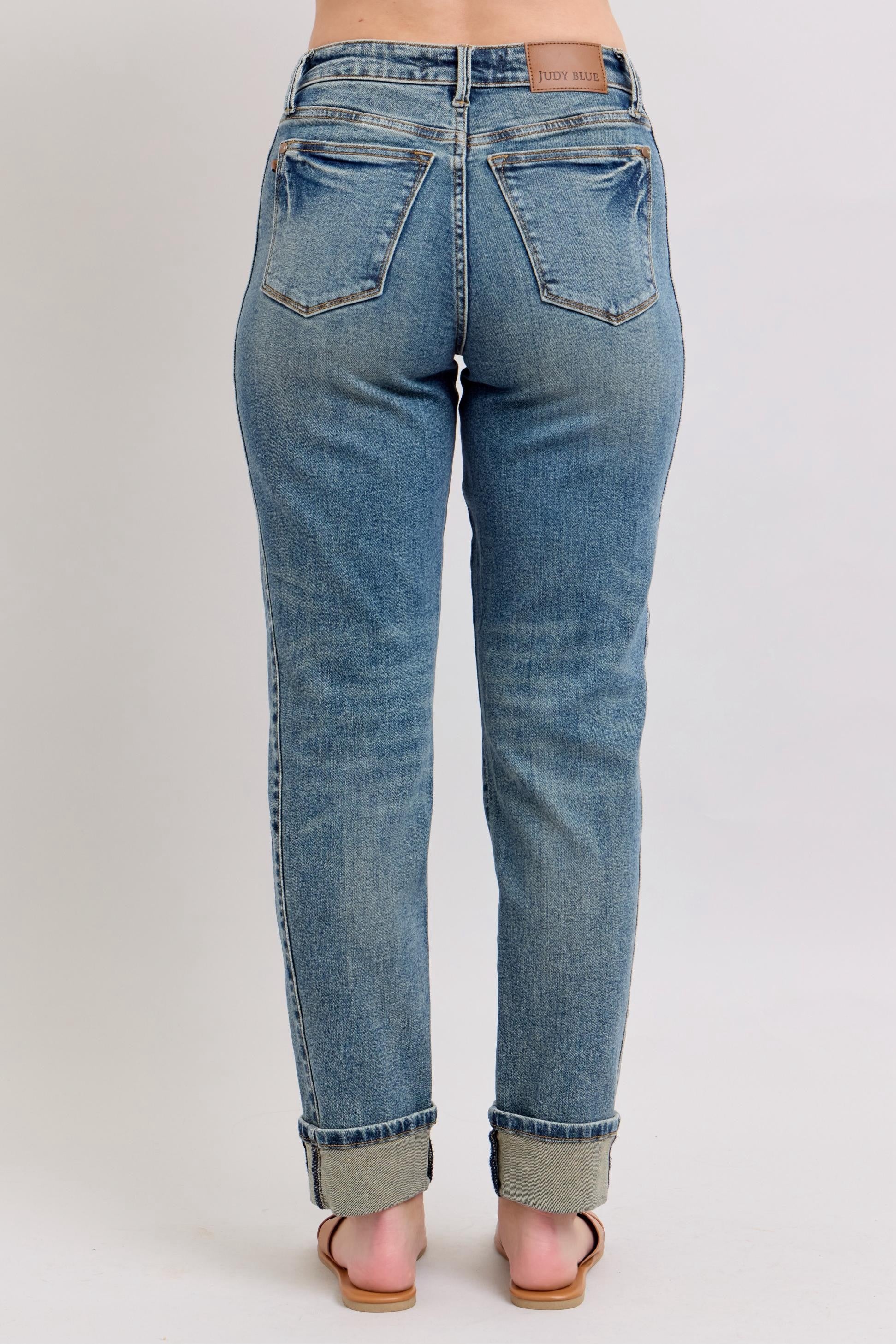 Mr Vintage Wash Ss Panel & Double Roll Cuff Bf