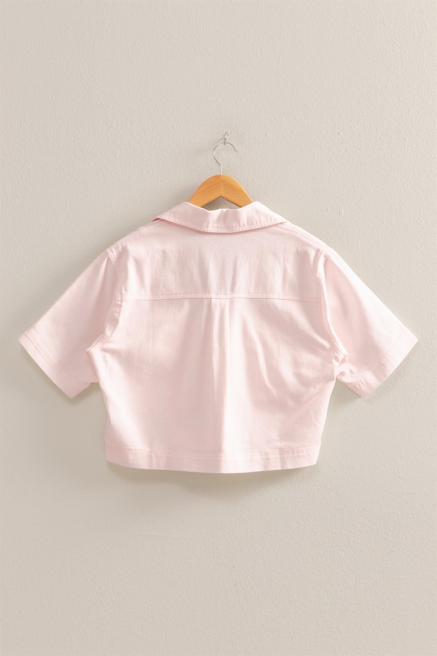 Soft Pink Woven Top