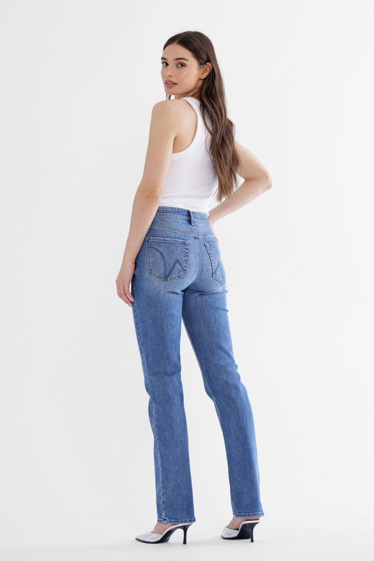 Mica High-Rise Slim Straight Leg