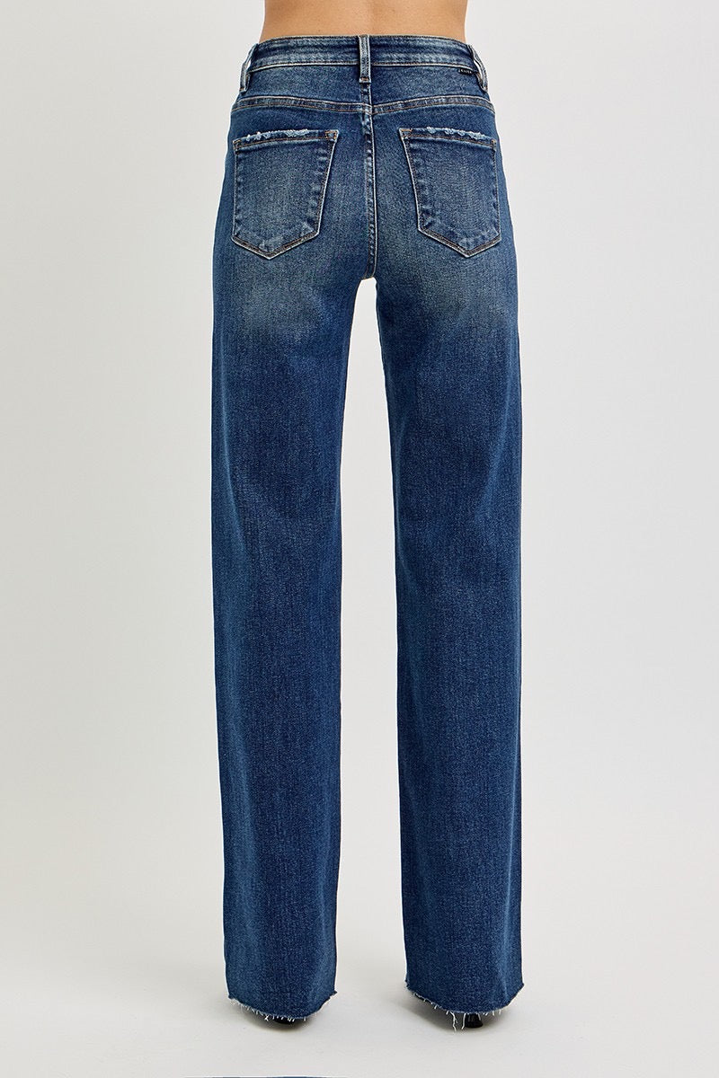 Risen Tummy Control High Rise-straight Jeans