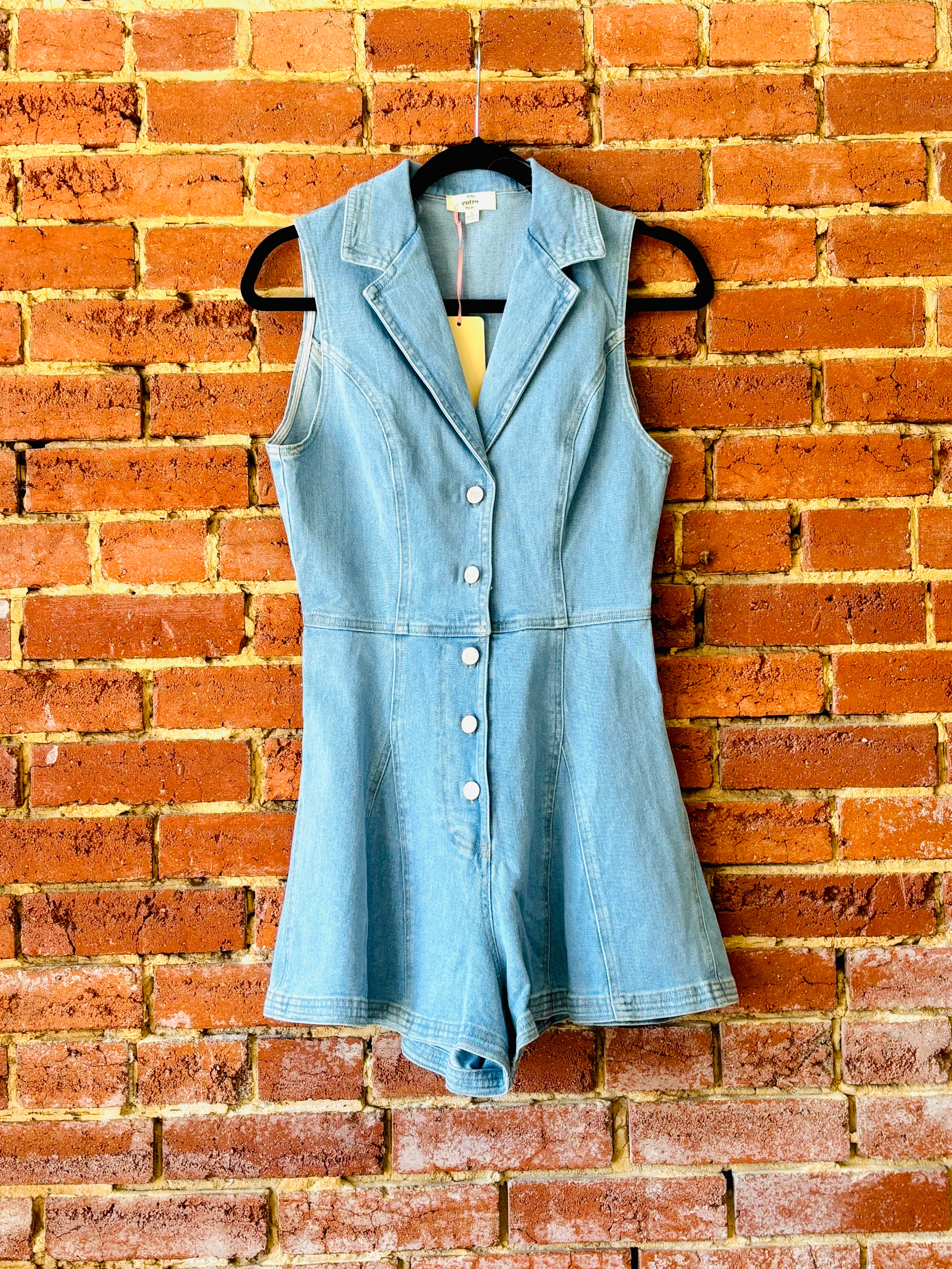 Light Denim Romper