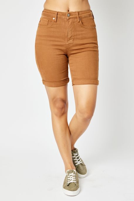 Judy Blue High Waisted Tummy Control Bermuda Shorts