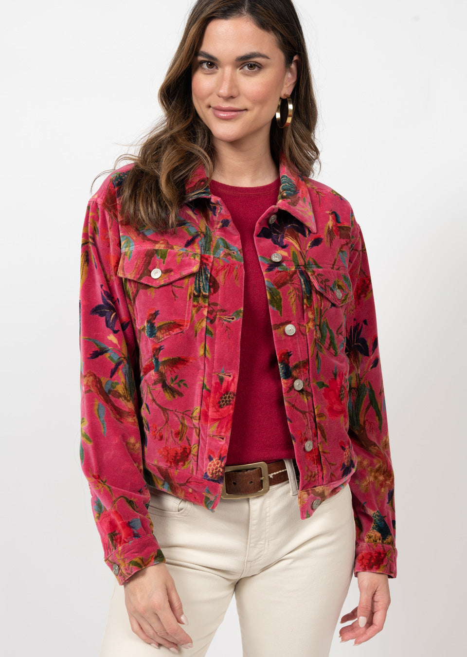 Magenta Floral Jacket