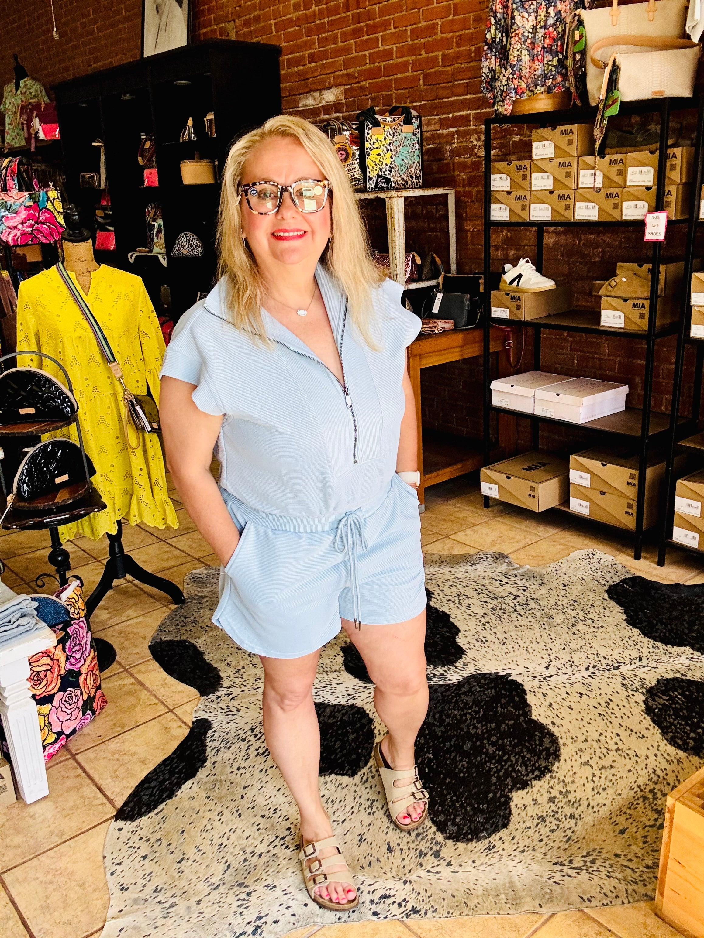 Light Blue Romper