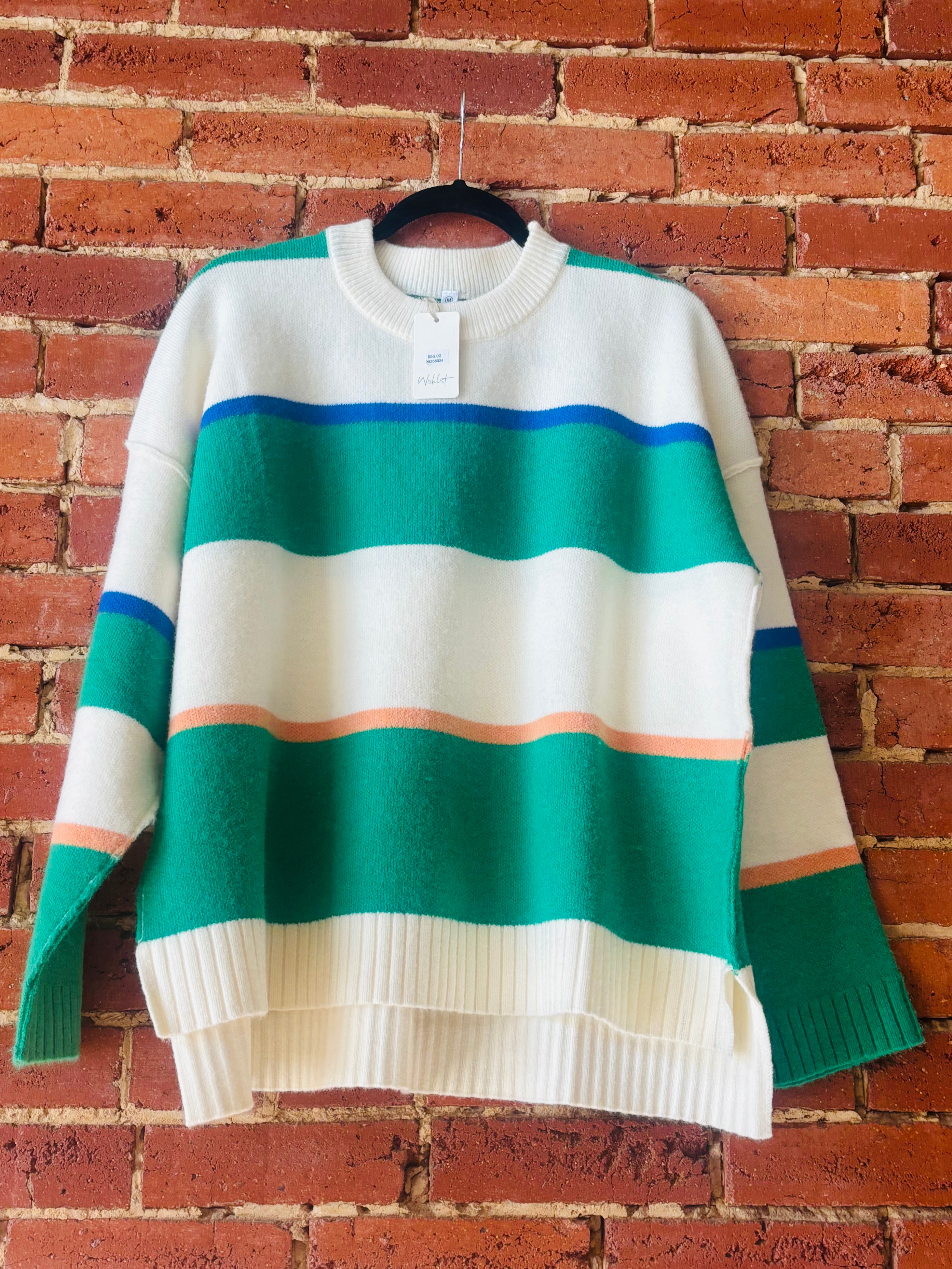 Multi-Colored Striped Sweater