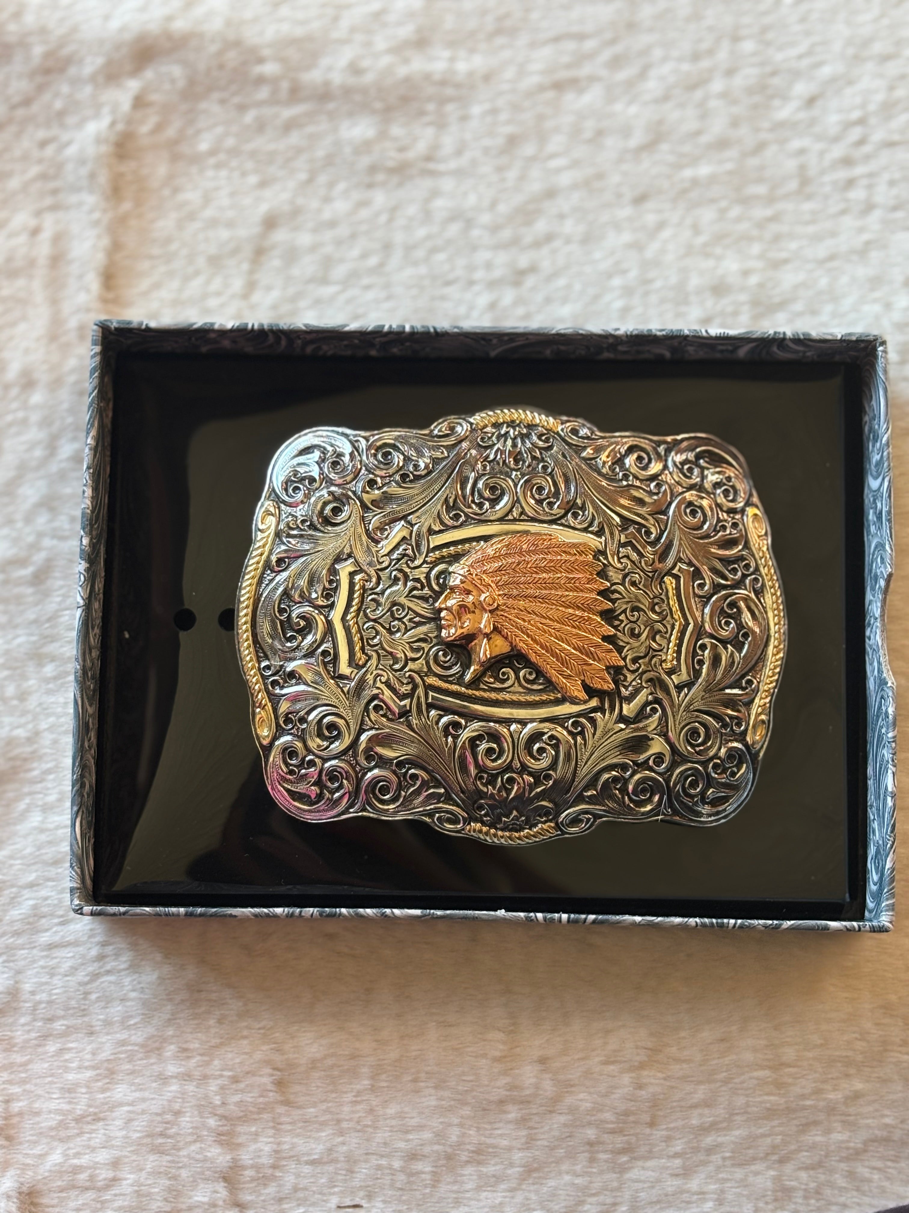 Crumrine Americana Copper Belt Buckle