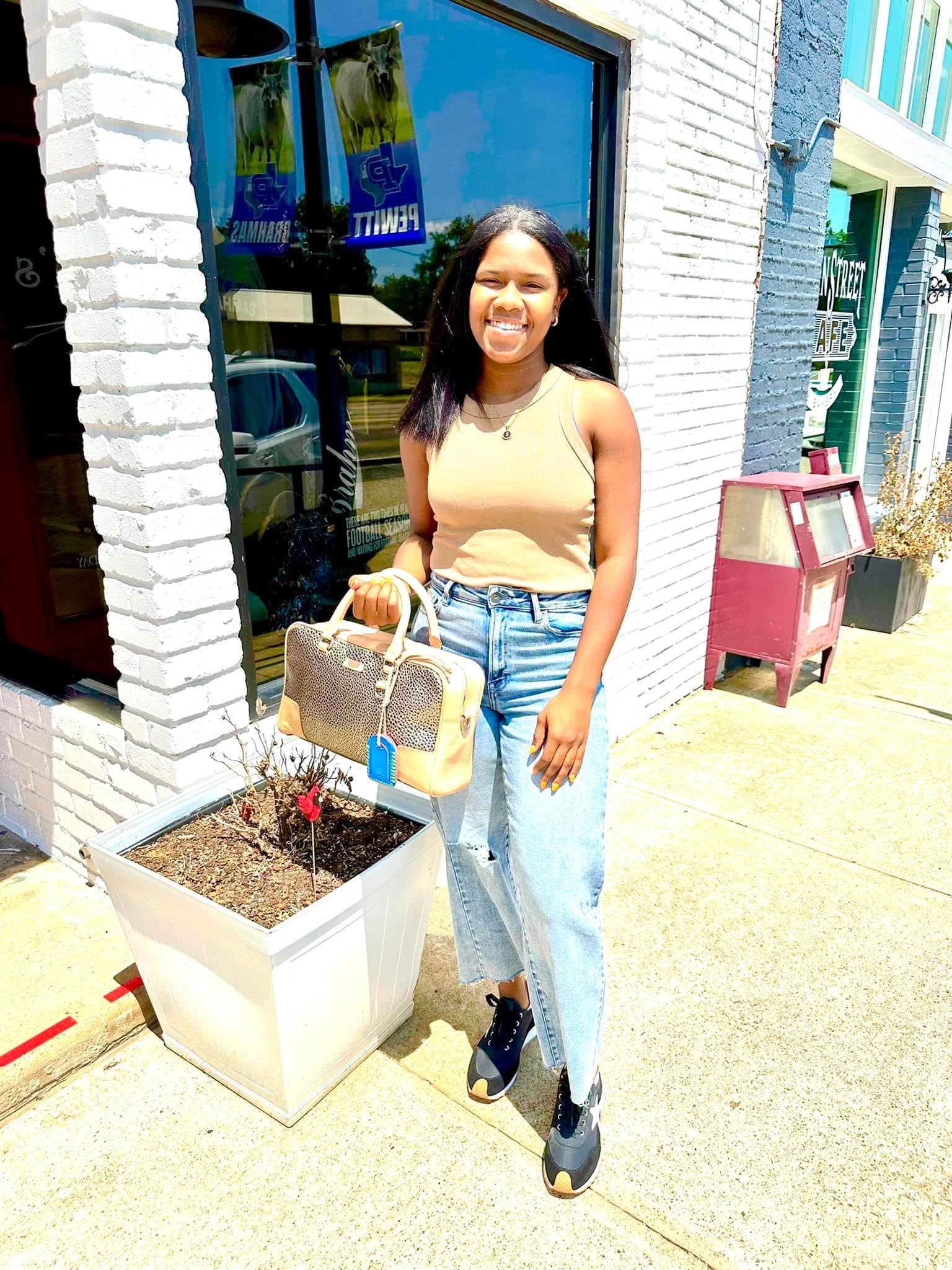 Brown Ribbed Tank