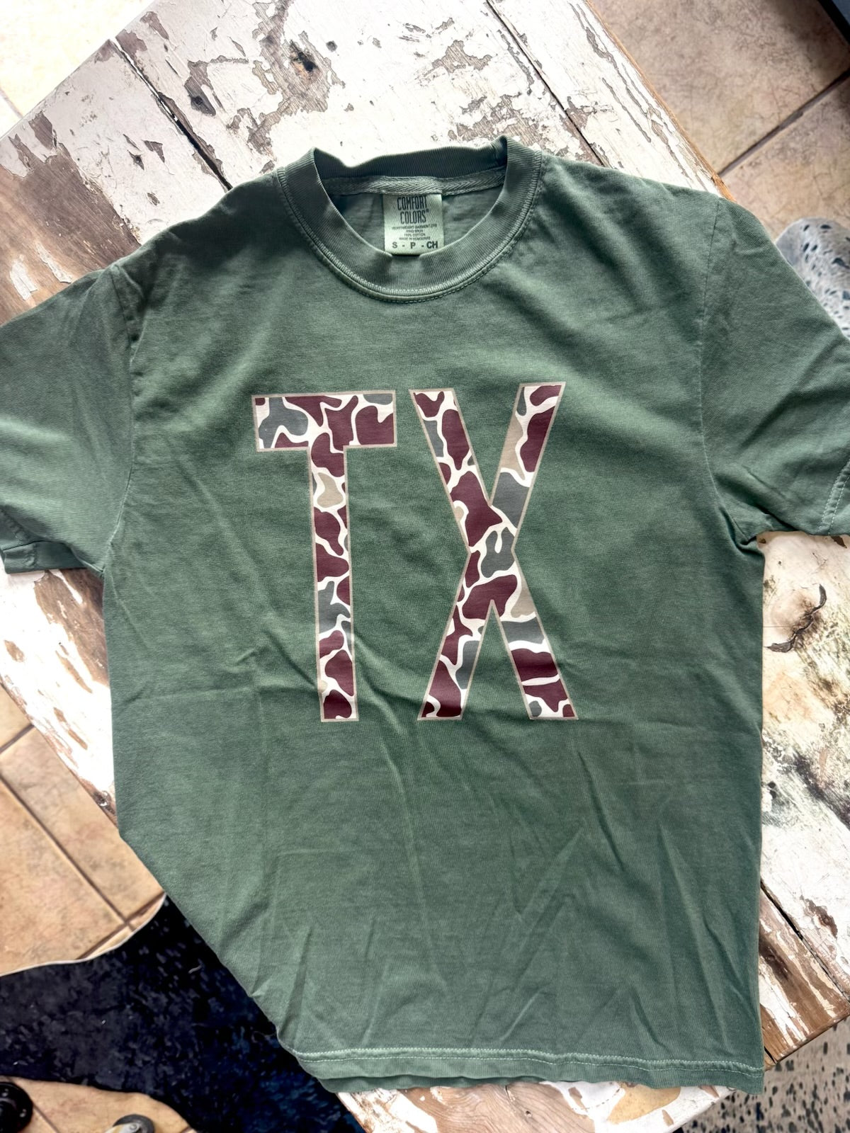 Camo “TX” Tee
