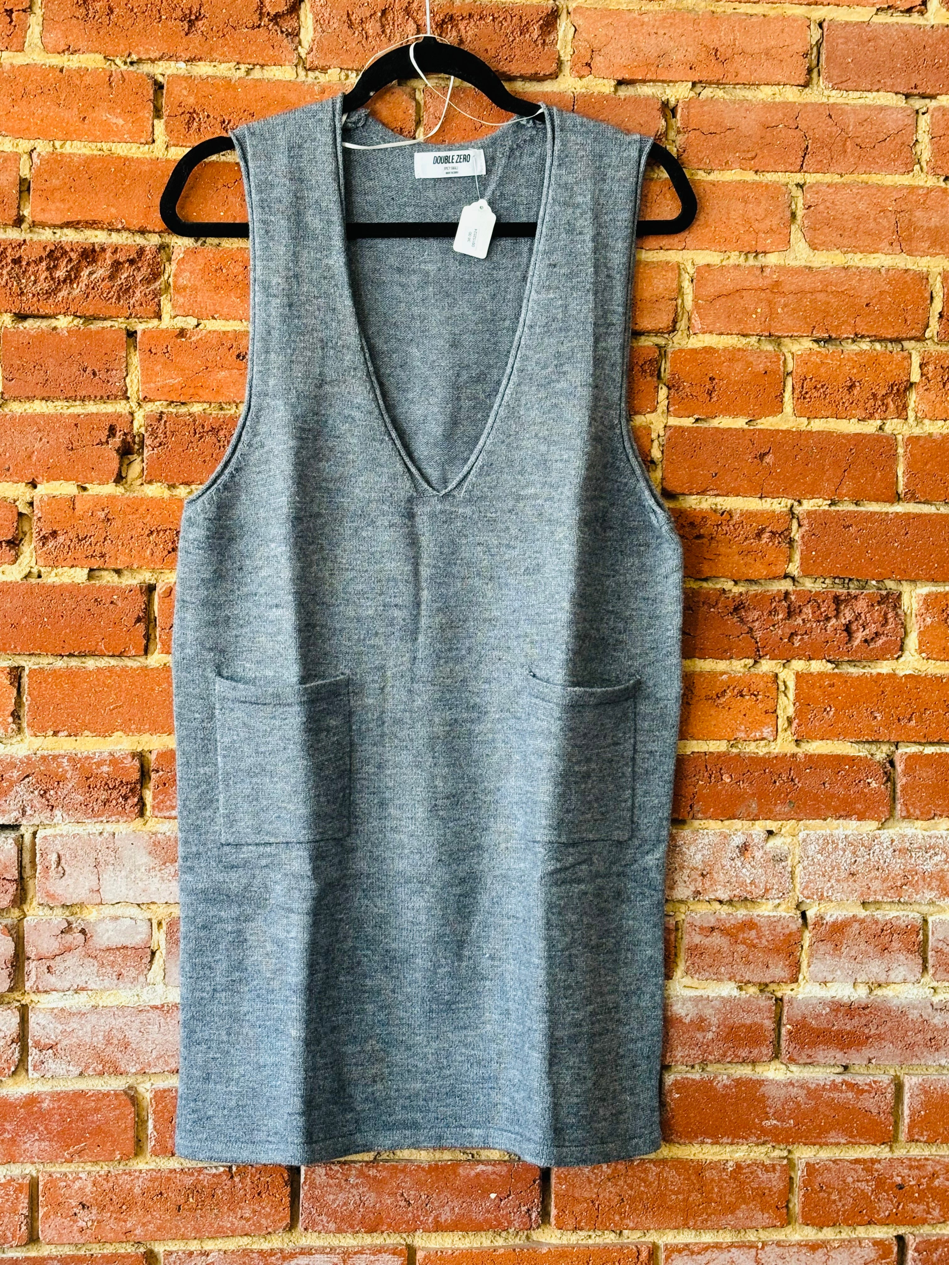 Charcoal sweater dress