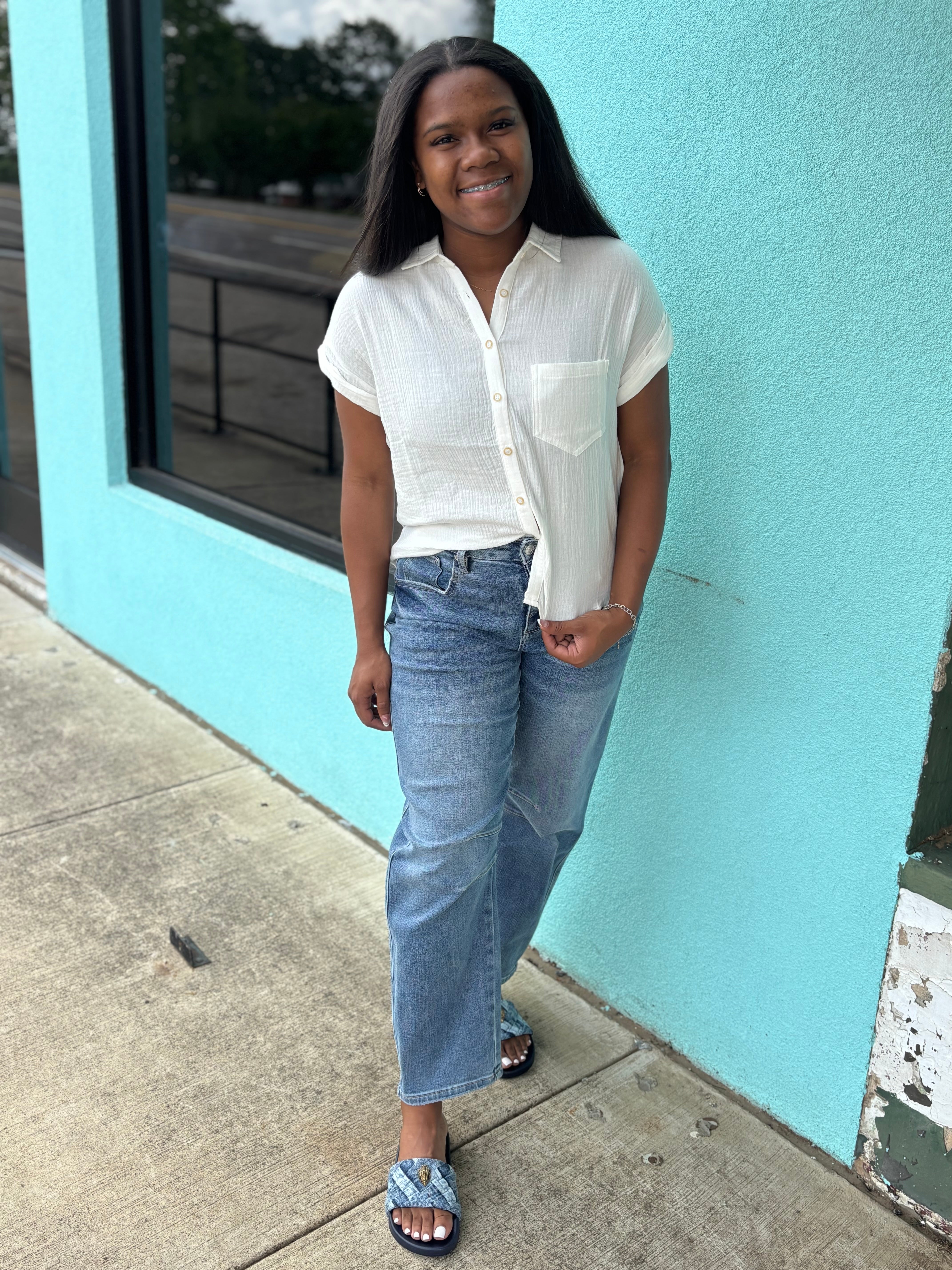 White Button Up Blouse