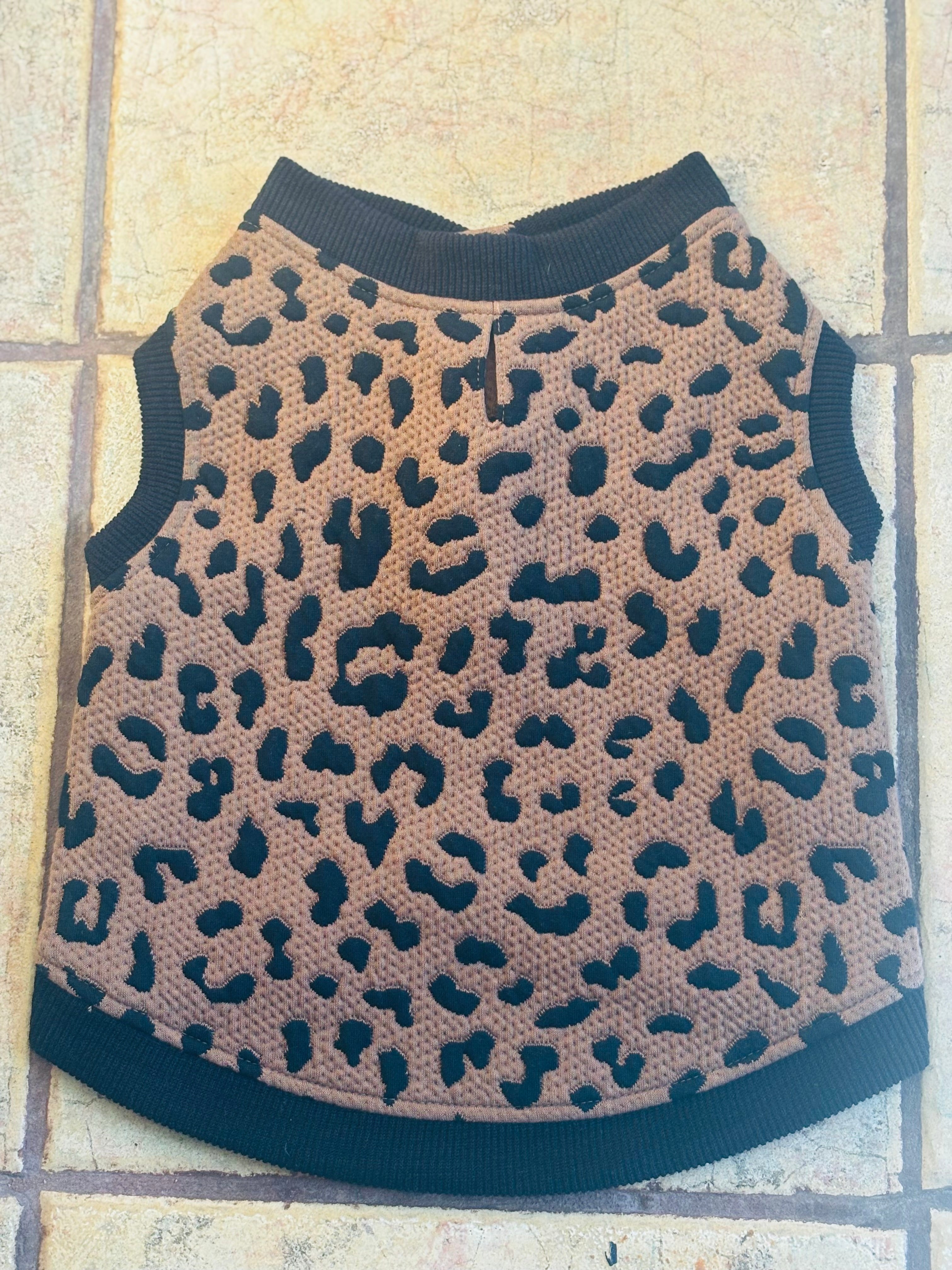 THML Cheetah Print Dog Sweater