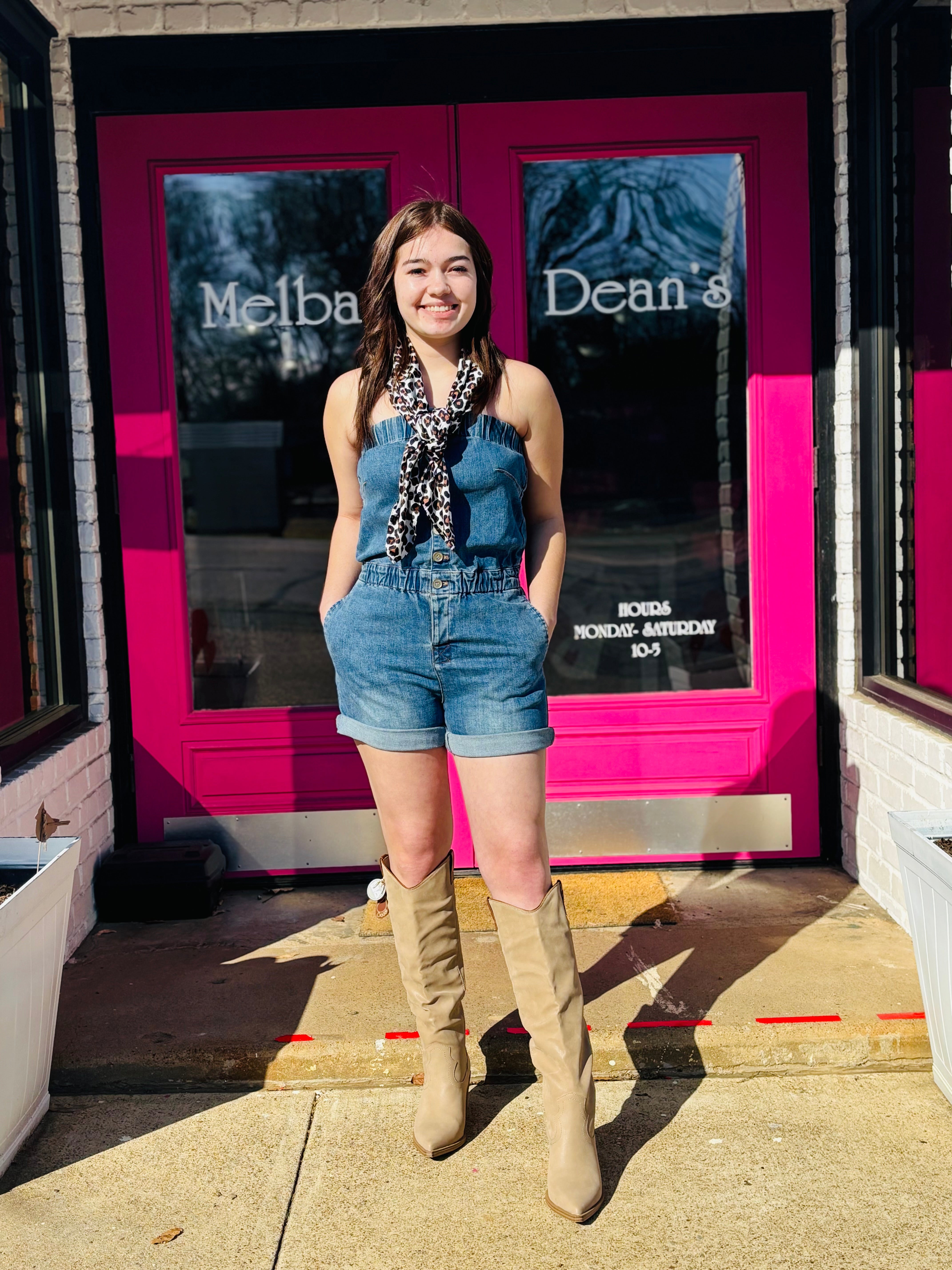 Denim Romper