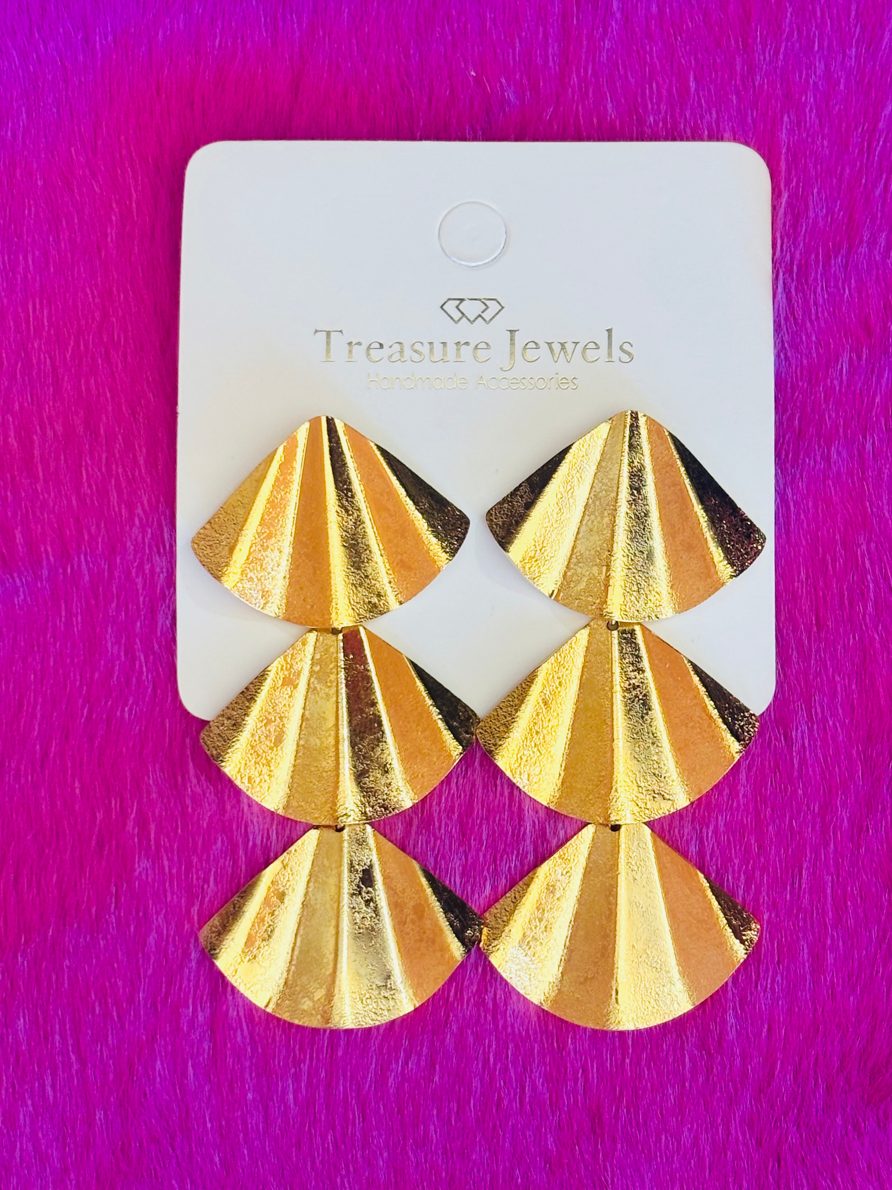 Treasure Jewels Triple Abanico Earring