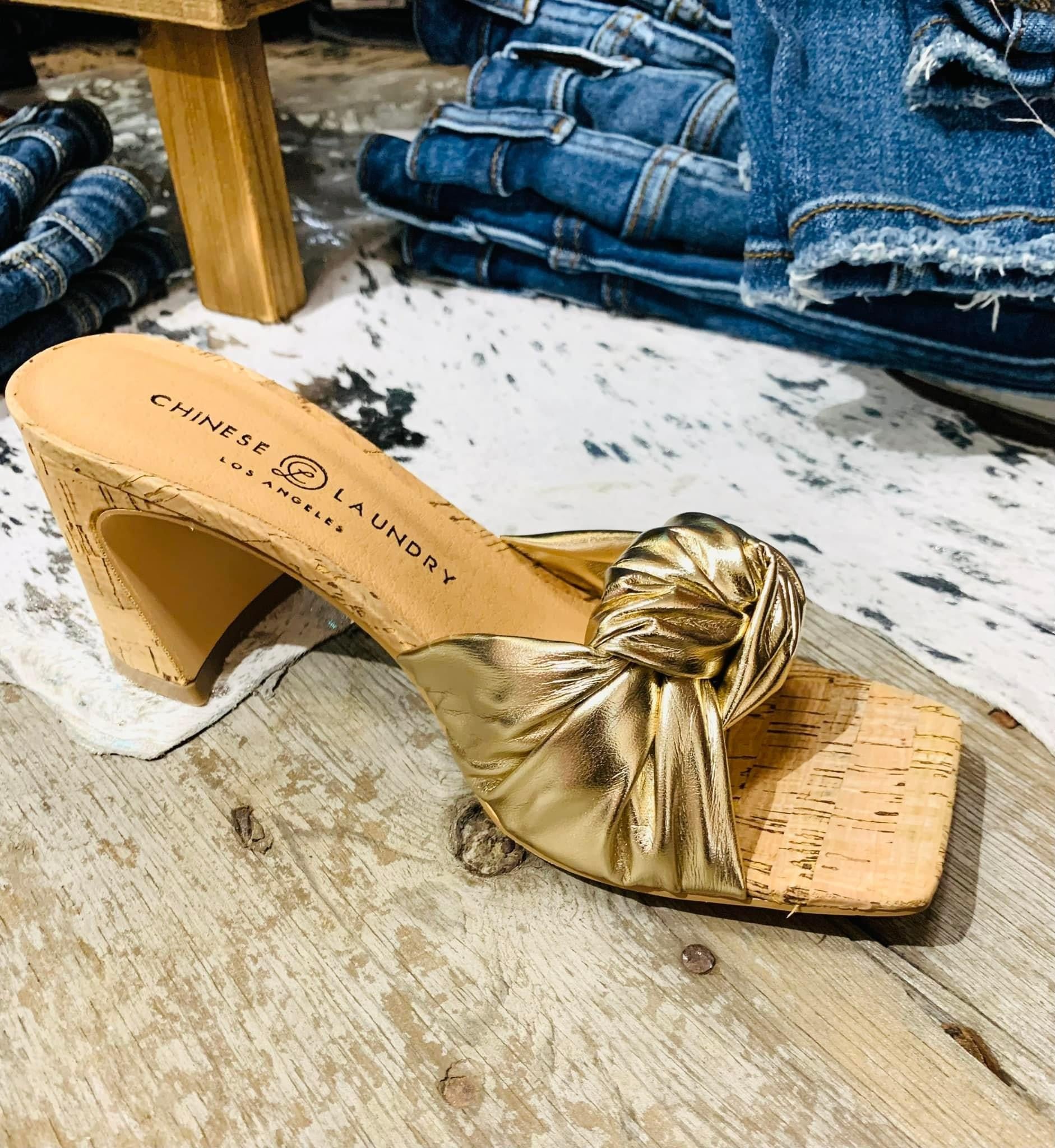 Chinese Laundry Gold heels