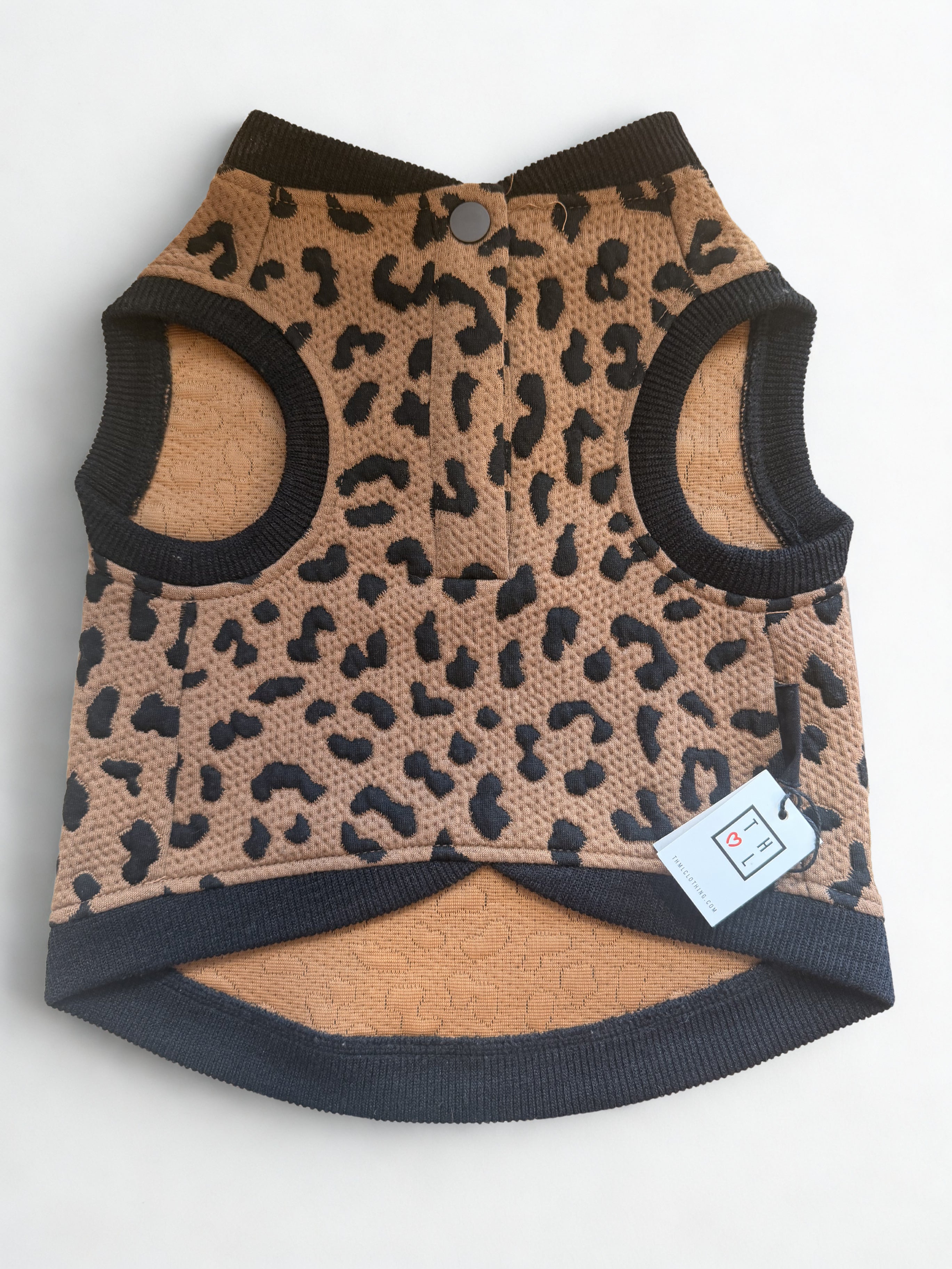 THML Cheetah Print Dog Sweater