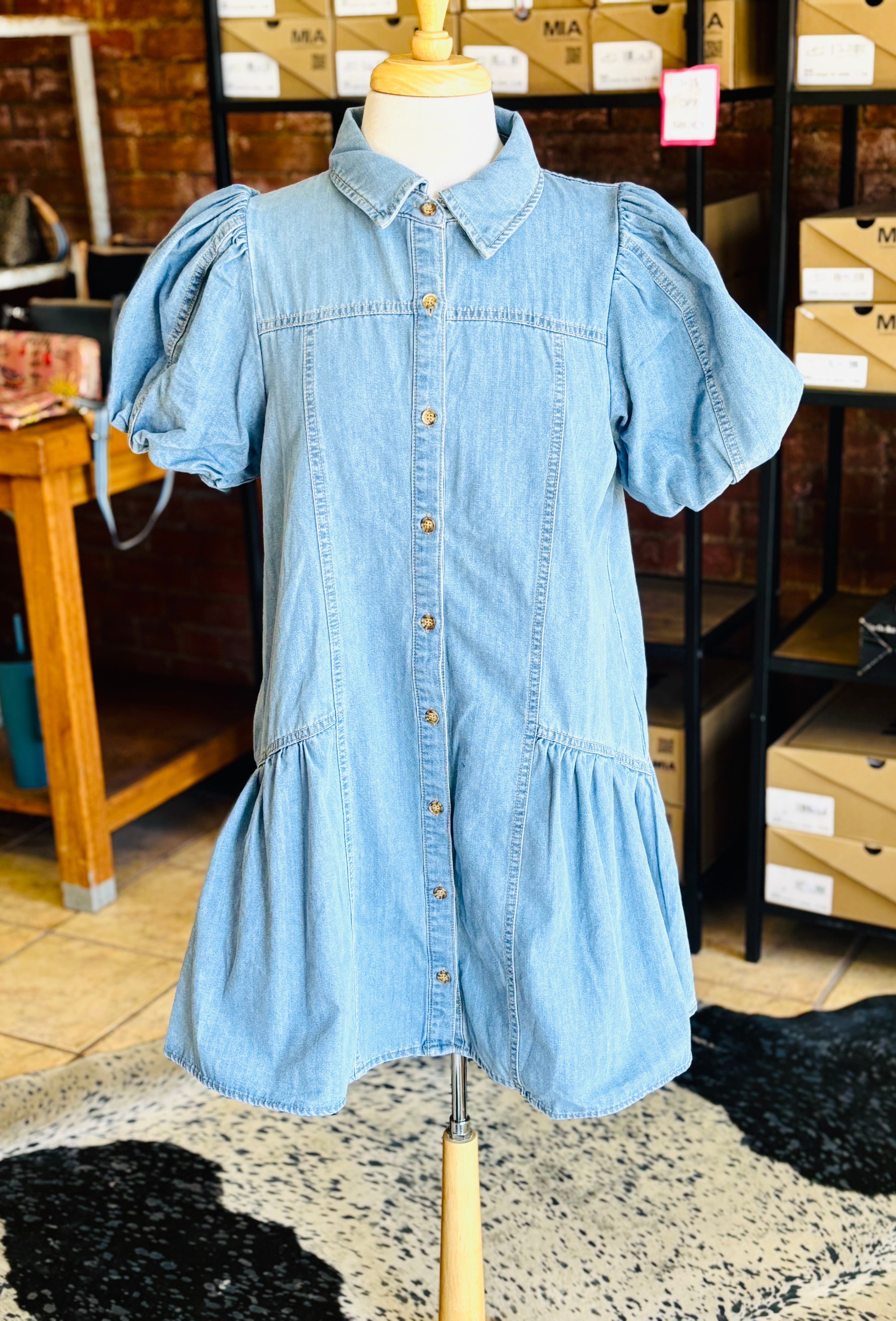 Light Denim Wash Dress