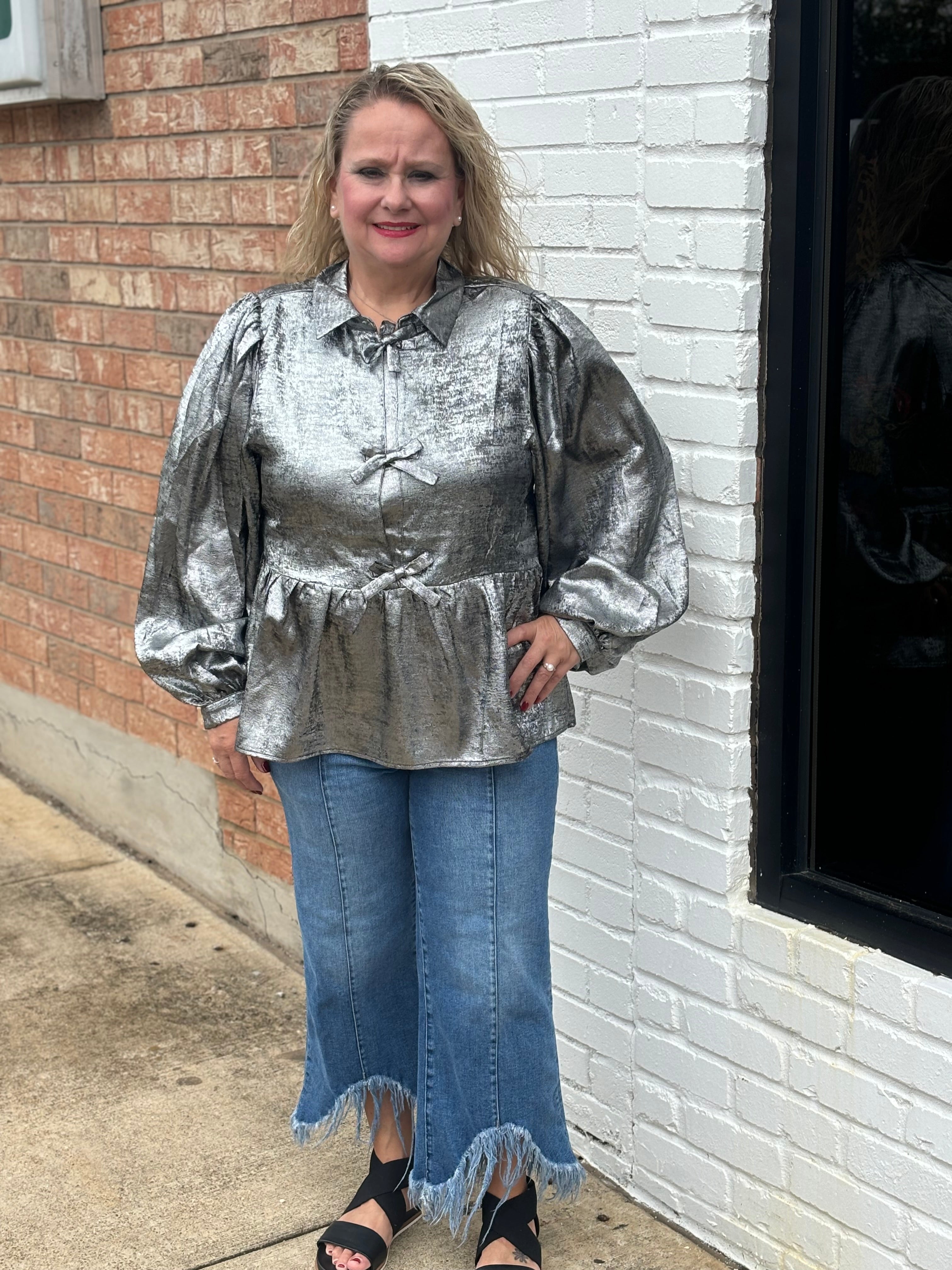 Silver Foil Blouse