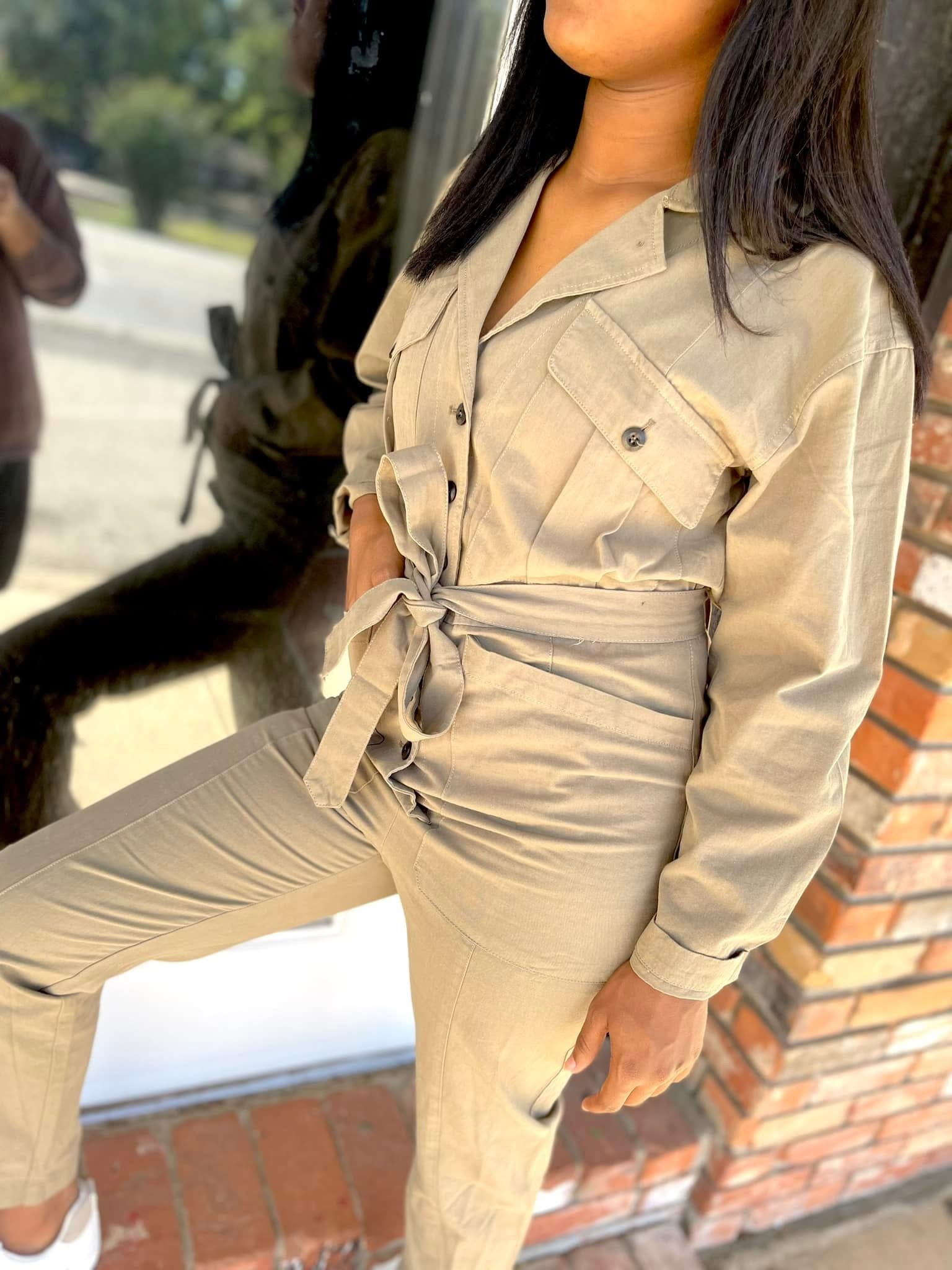 Olive Green Jumpsuit