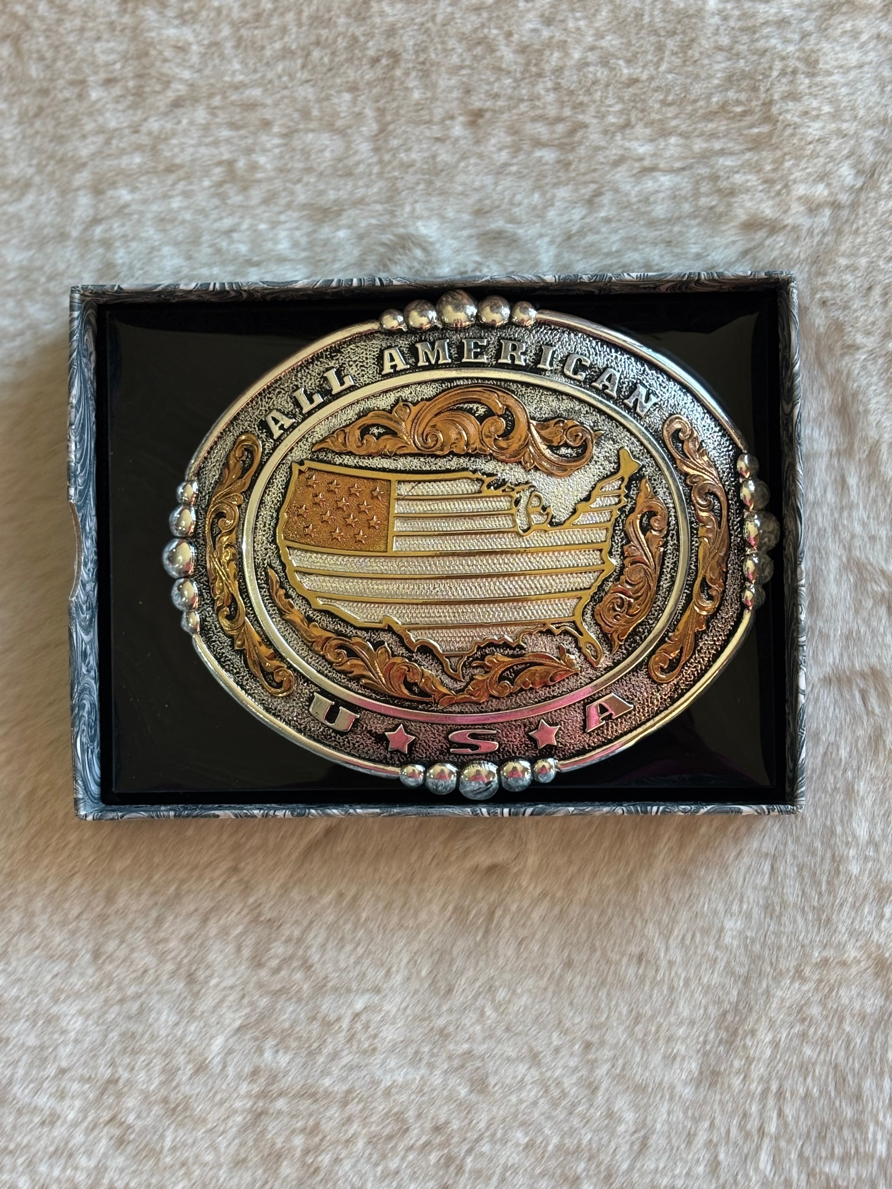 Nocona All American USA Belt Buckle