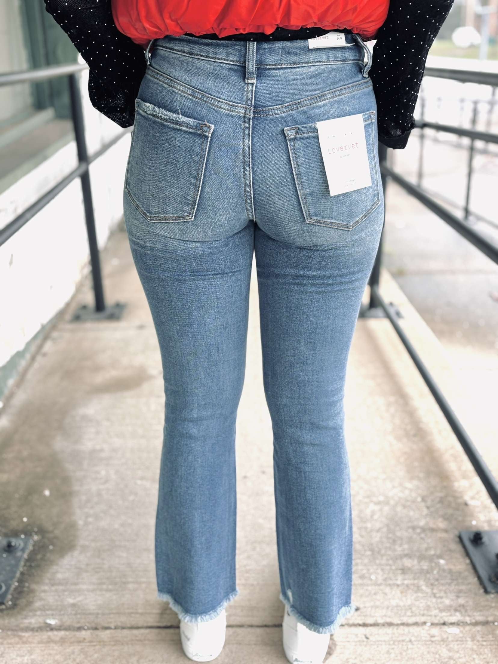 Mid-Rise Crop Mini Bootcut