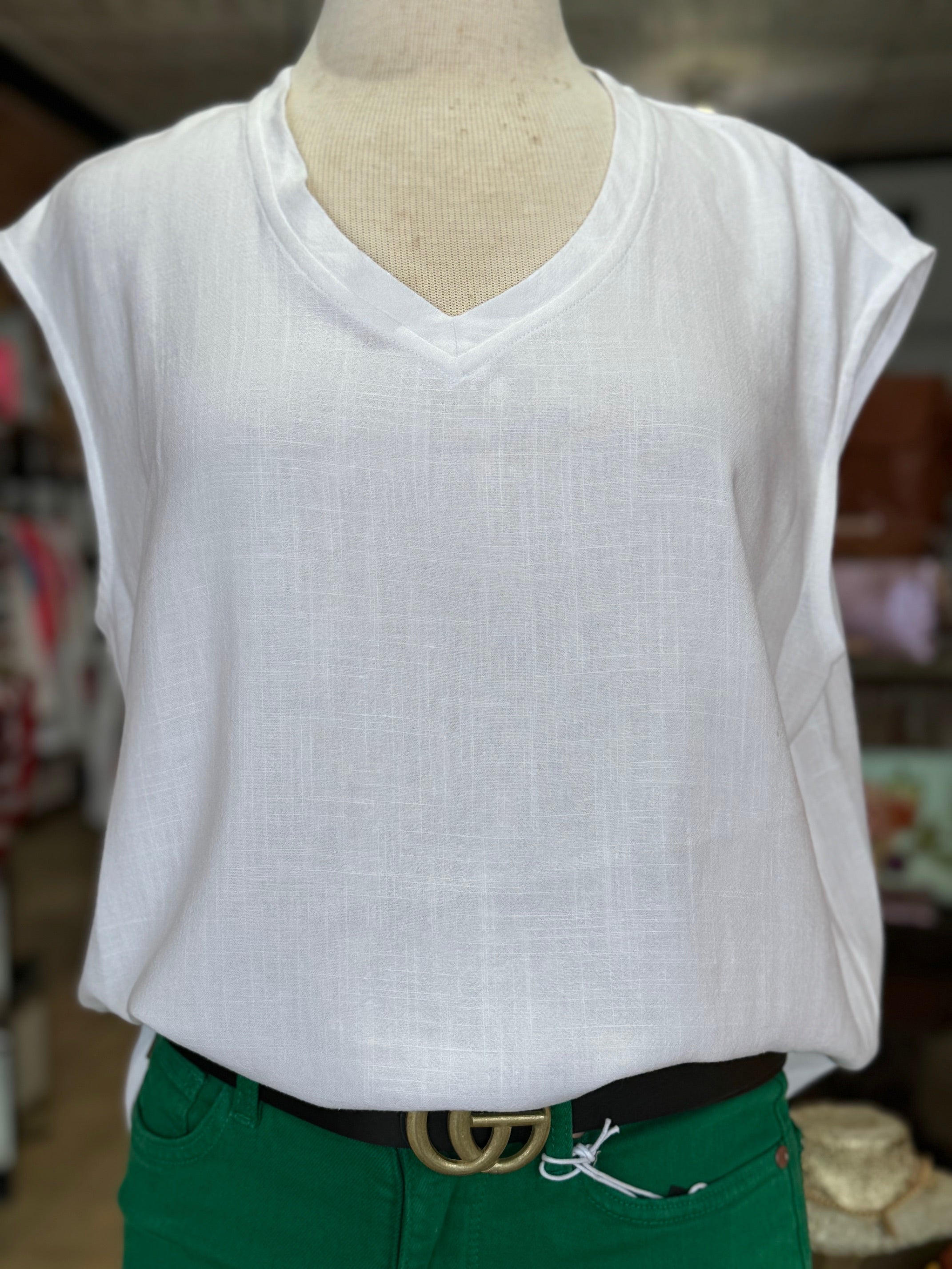 Ivy Jane White V-Neck Tee