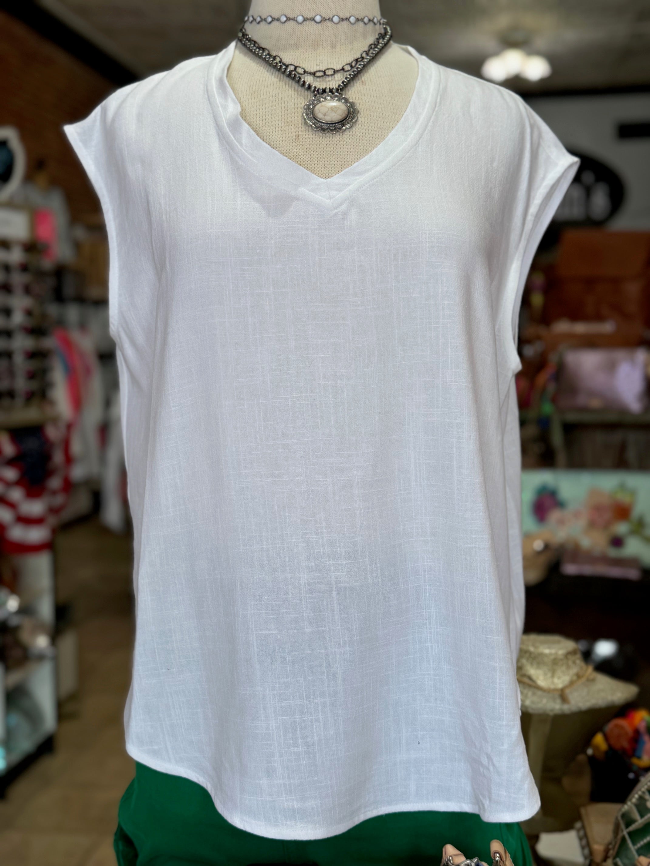 Ivy Jane White V-Neck Tee