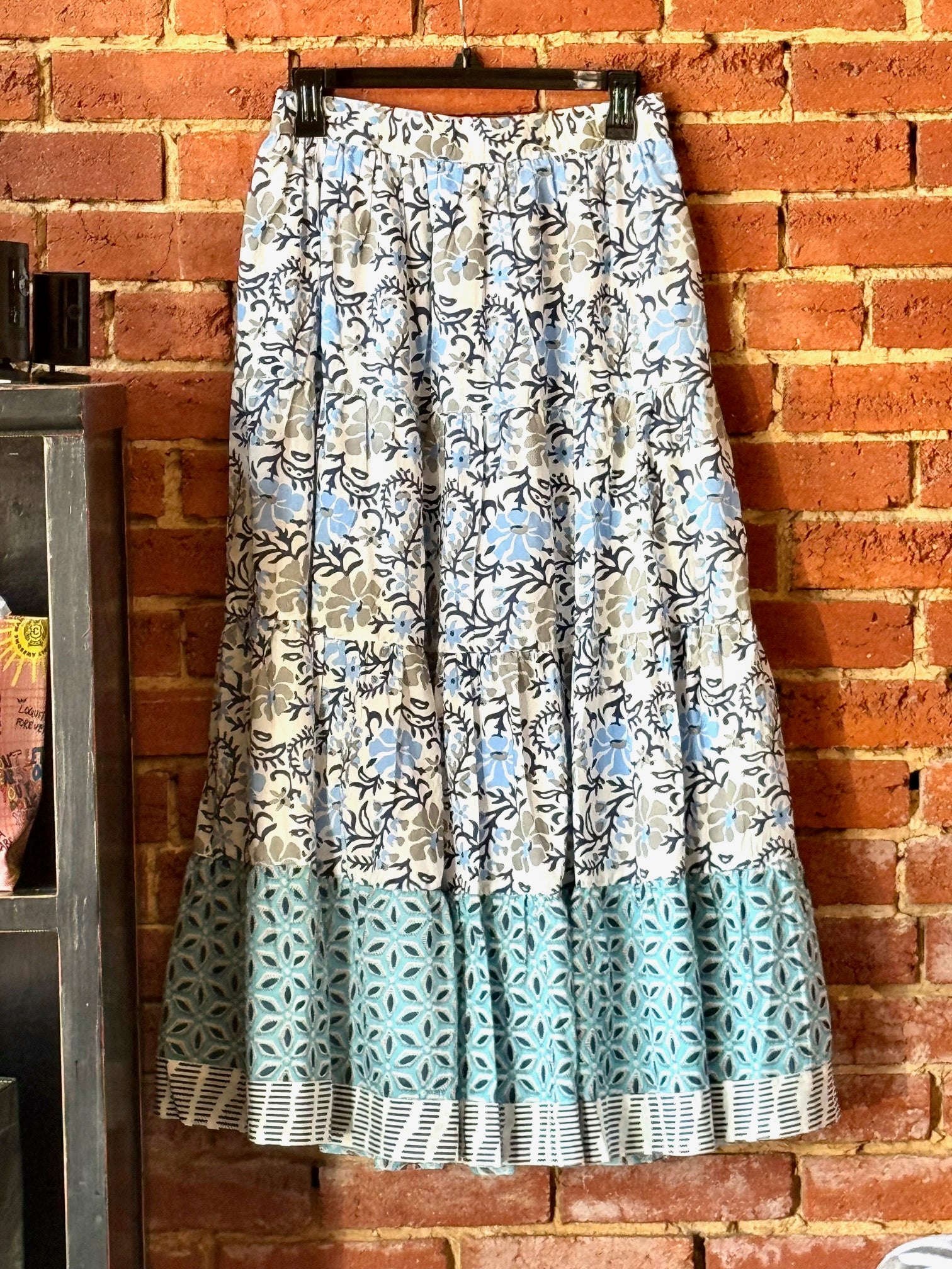 Ivy Jane Many Blues Tiered Skirt