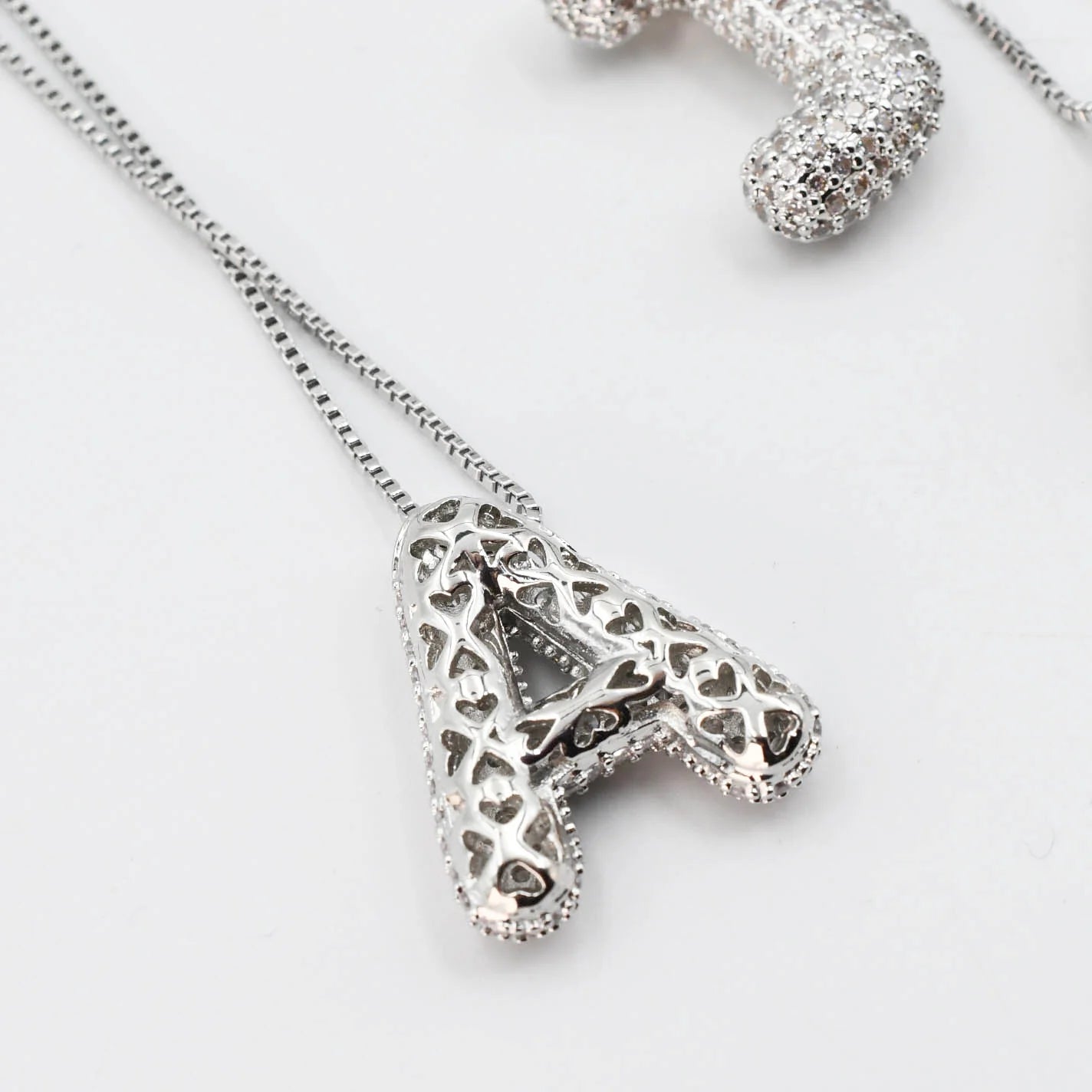 Treasure Jewels Gold Crystal Ballon Initial Necklace