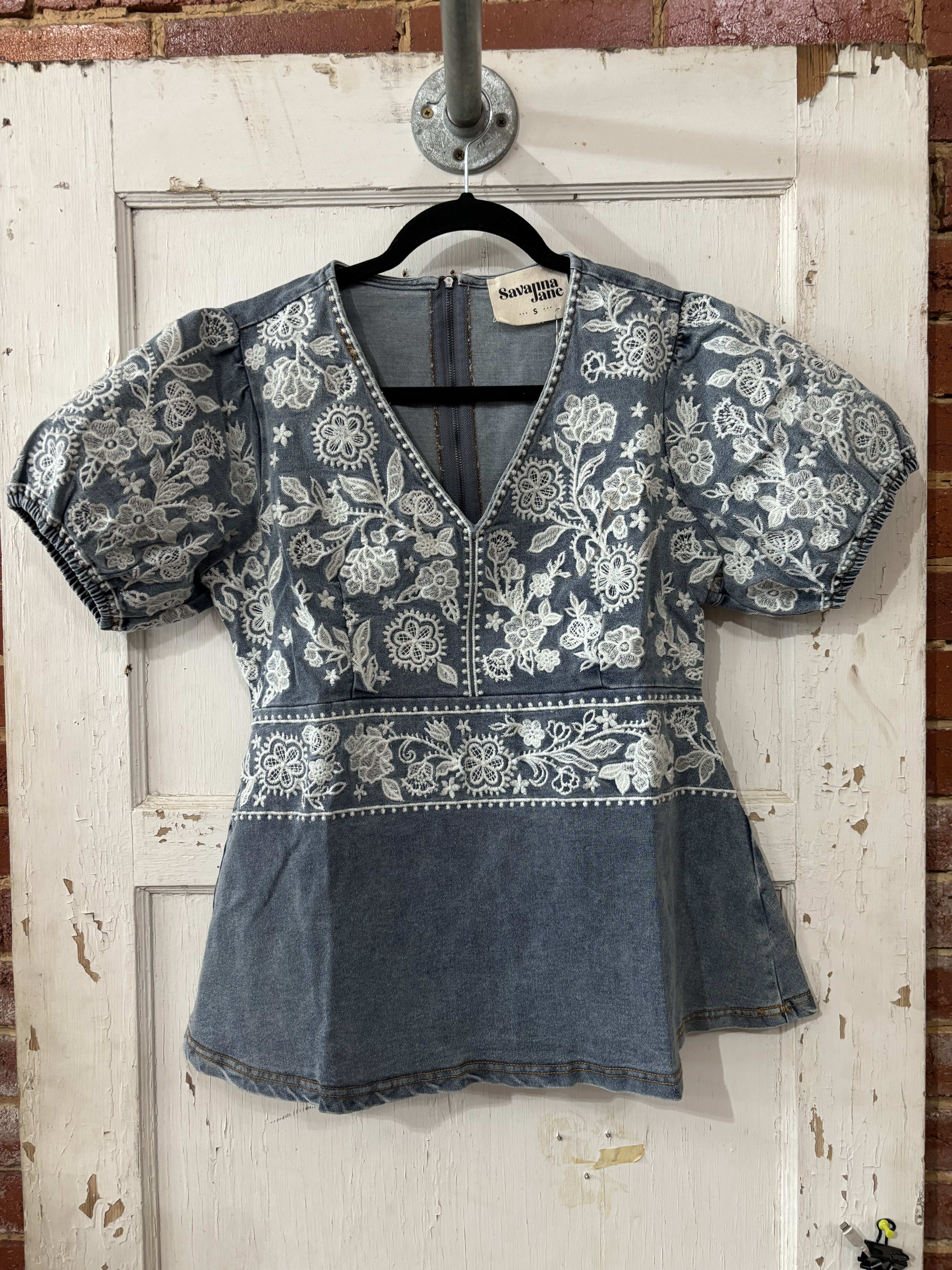 Savanna Jane Denim Top