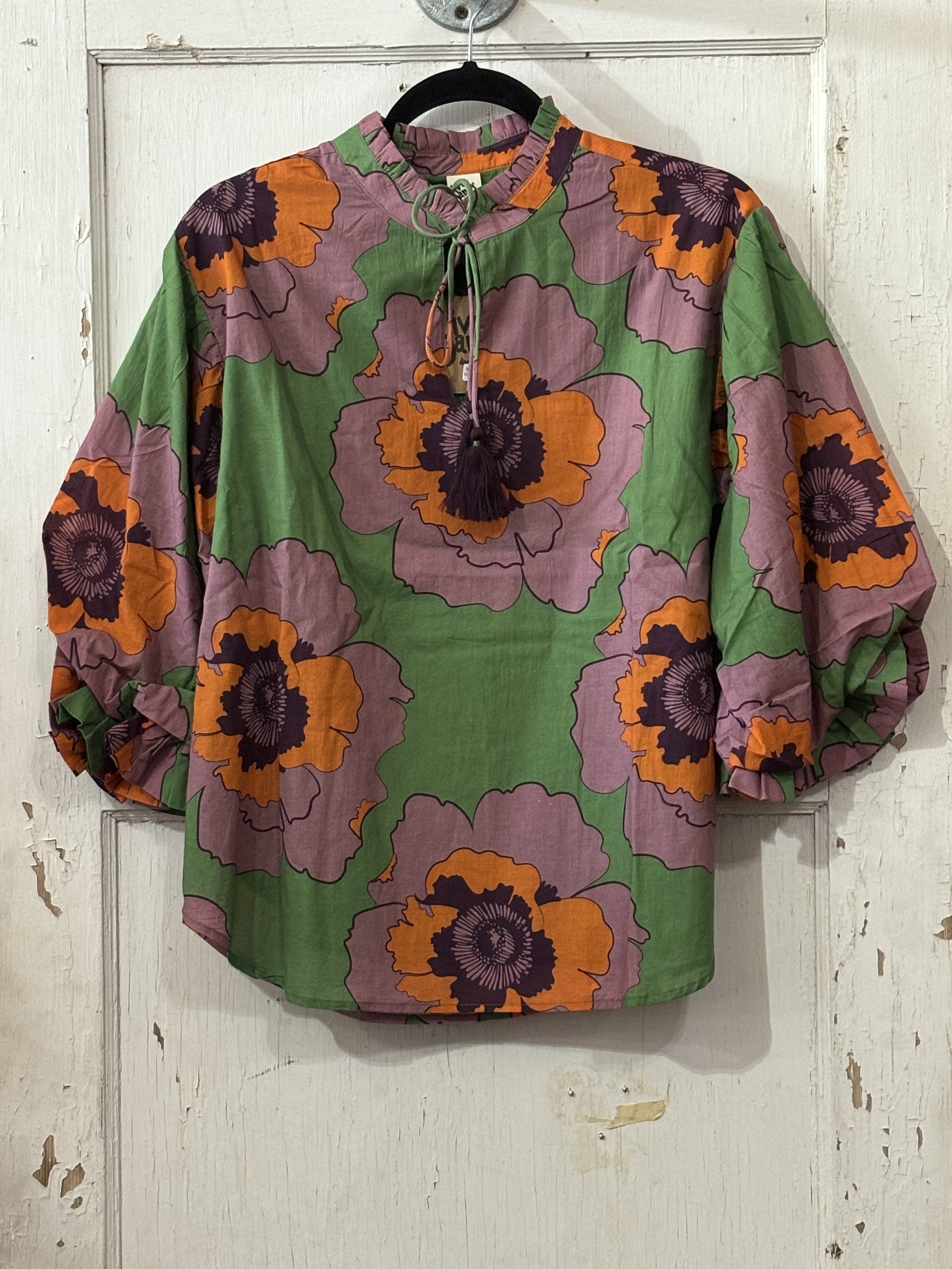 Ivy Jane Green Large Poppy Top