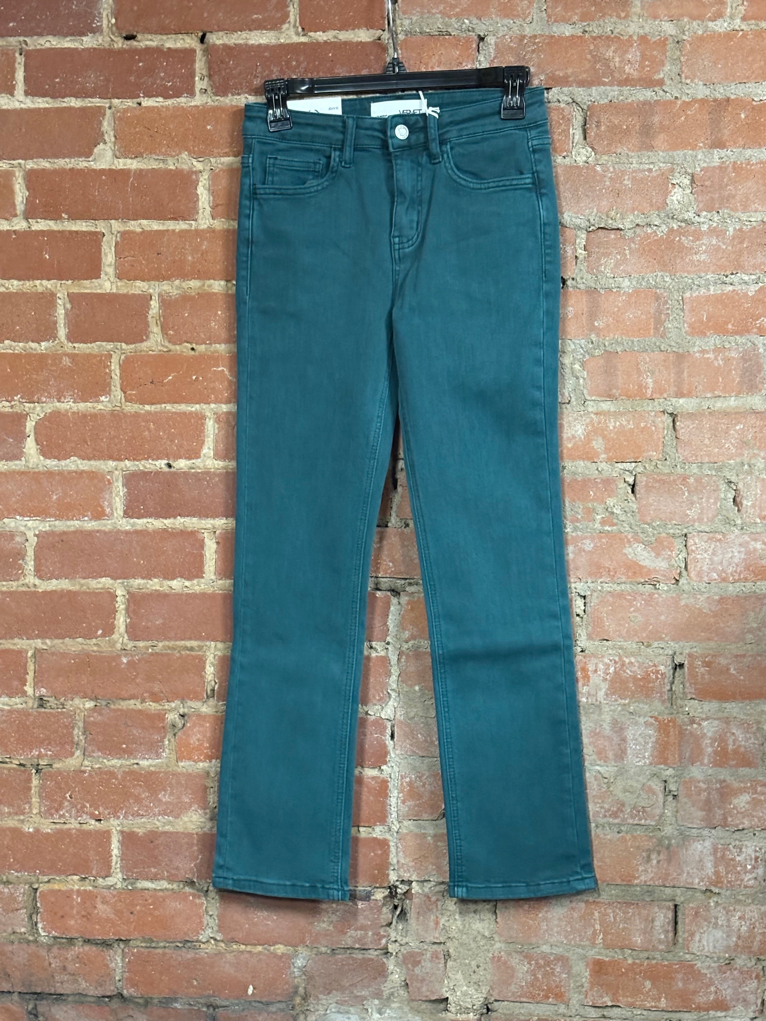 Vervet High-Rise Emerald Slim Straight