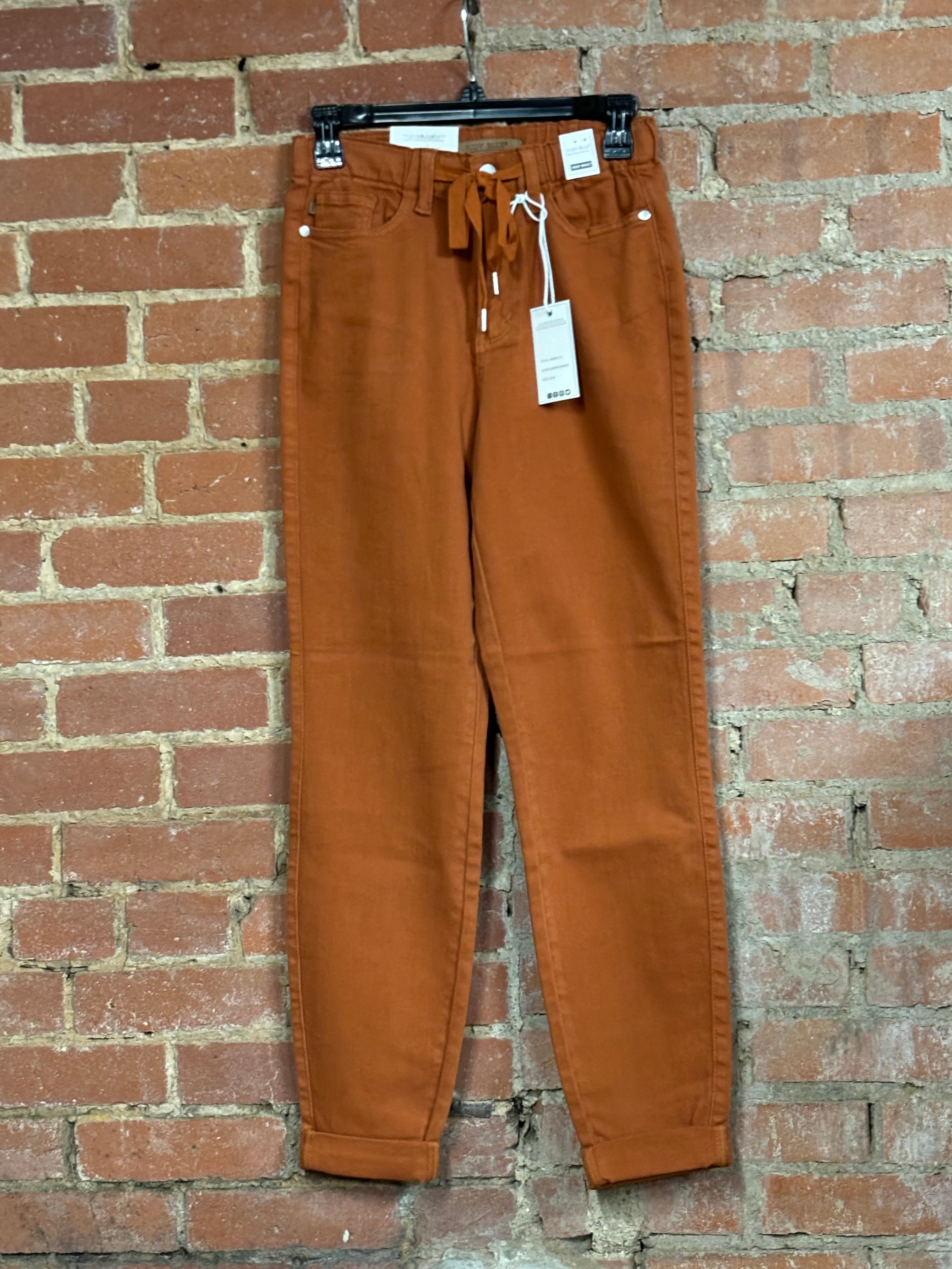 Judy Blue Auburn Orange High Waist Jogger