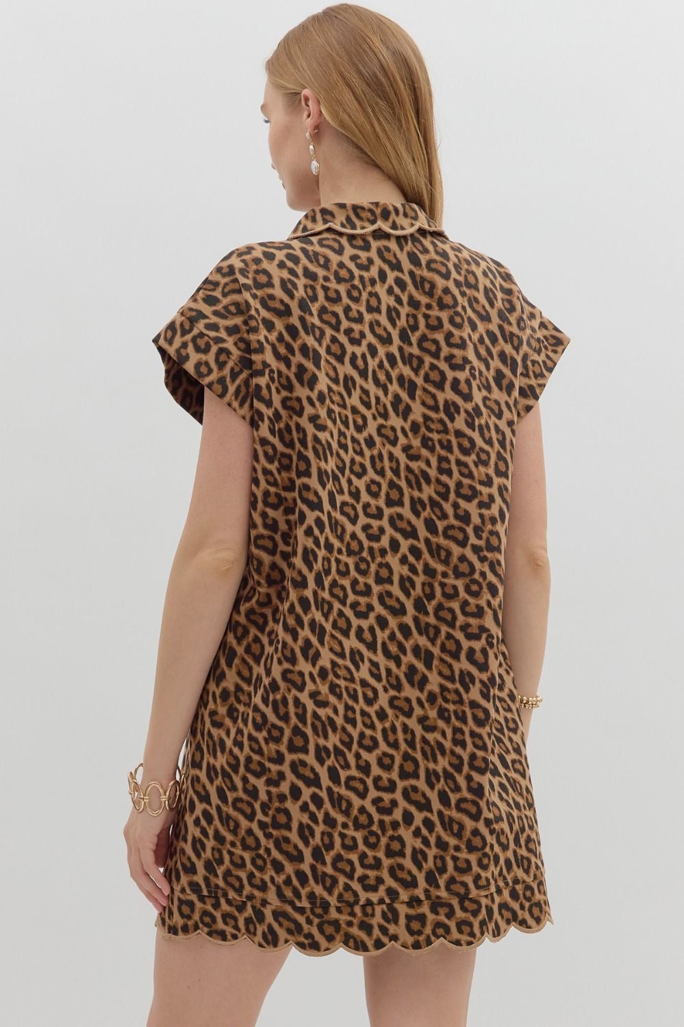 Leopard Cuff Band Dress
