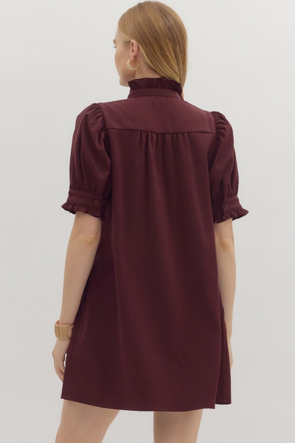 Entro Burgundy Dress