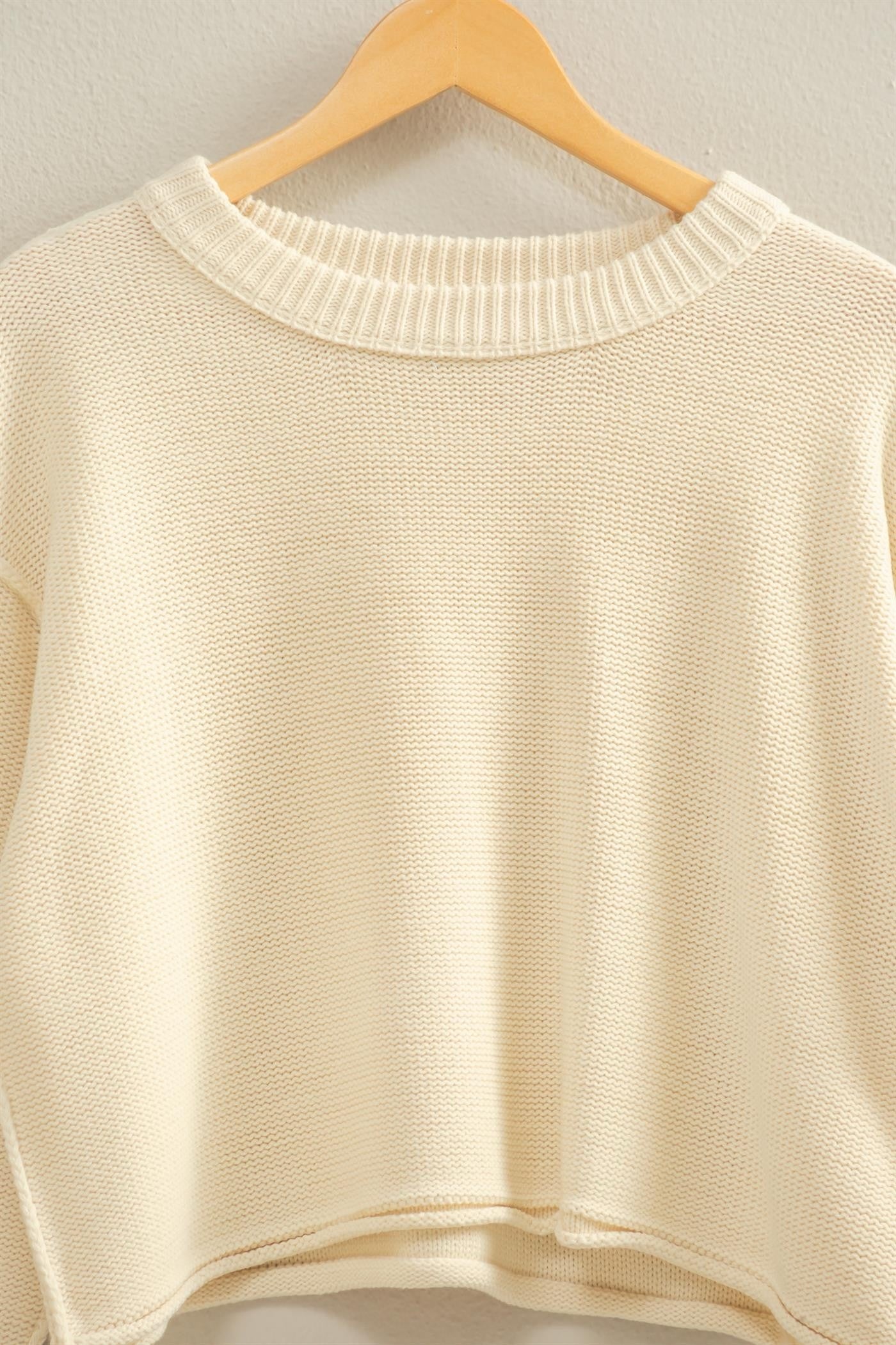 Cropped Oversized Sweater