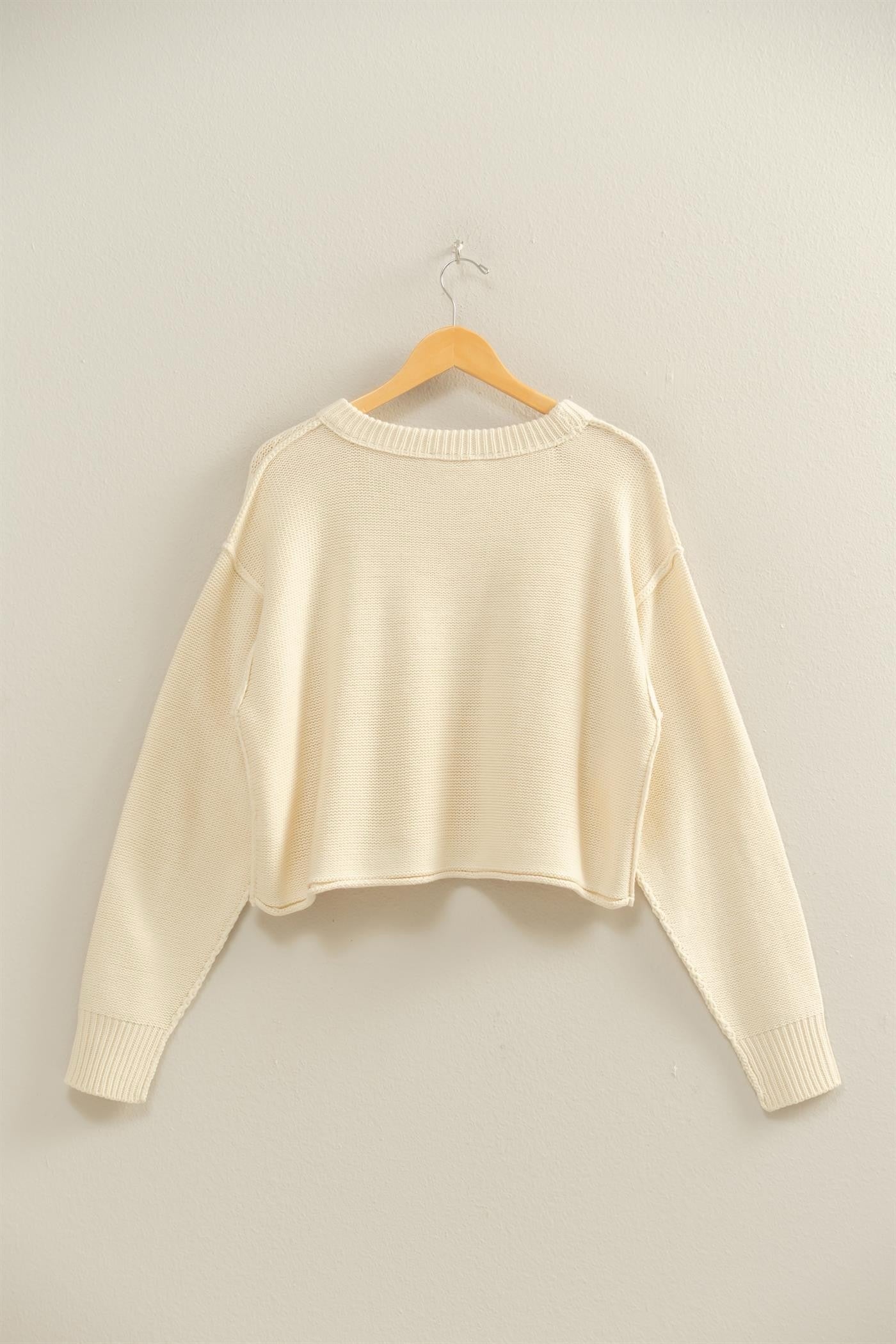 Cropped Oversized Sweater