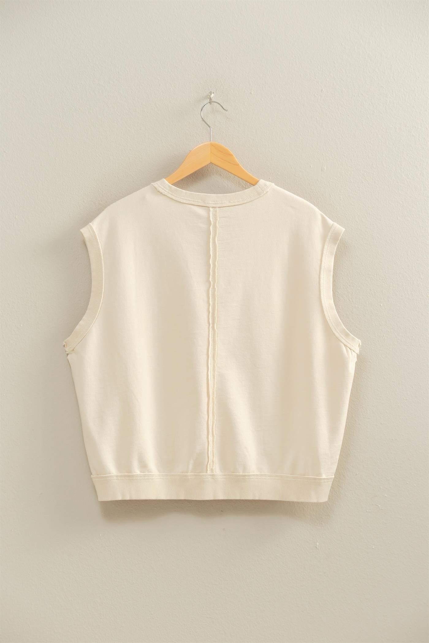 V-neck Sleeveless Casual Vest