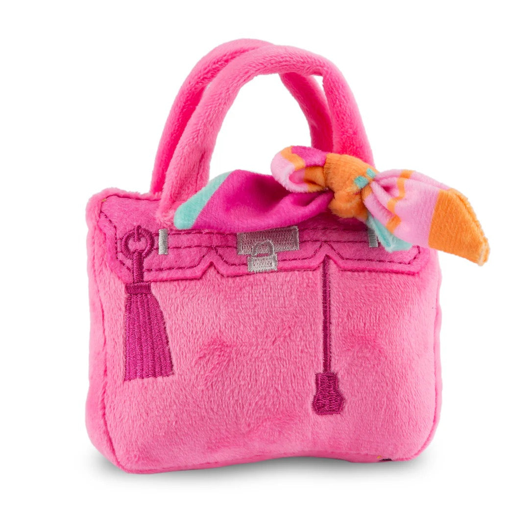 Pink Barkin Bag W/ Scarf/(Chic doggie)