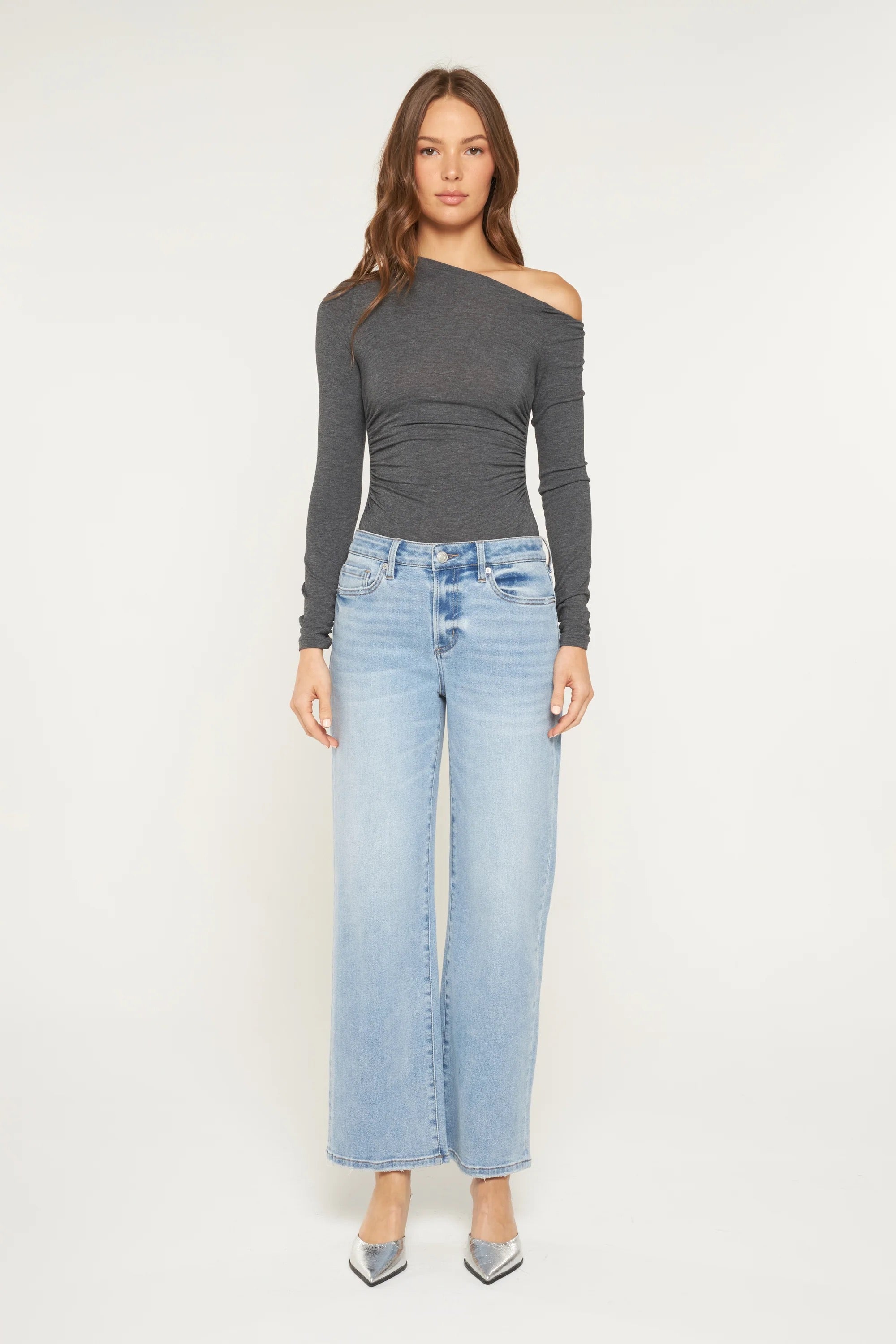 Mica Mid-Rise Straight Leg Jean