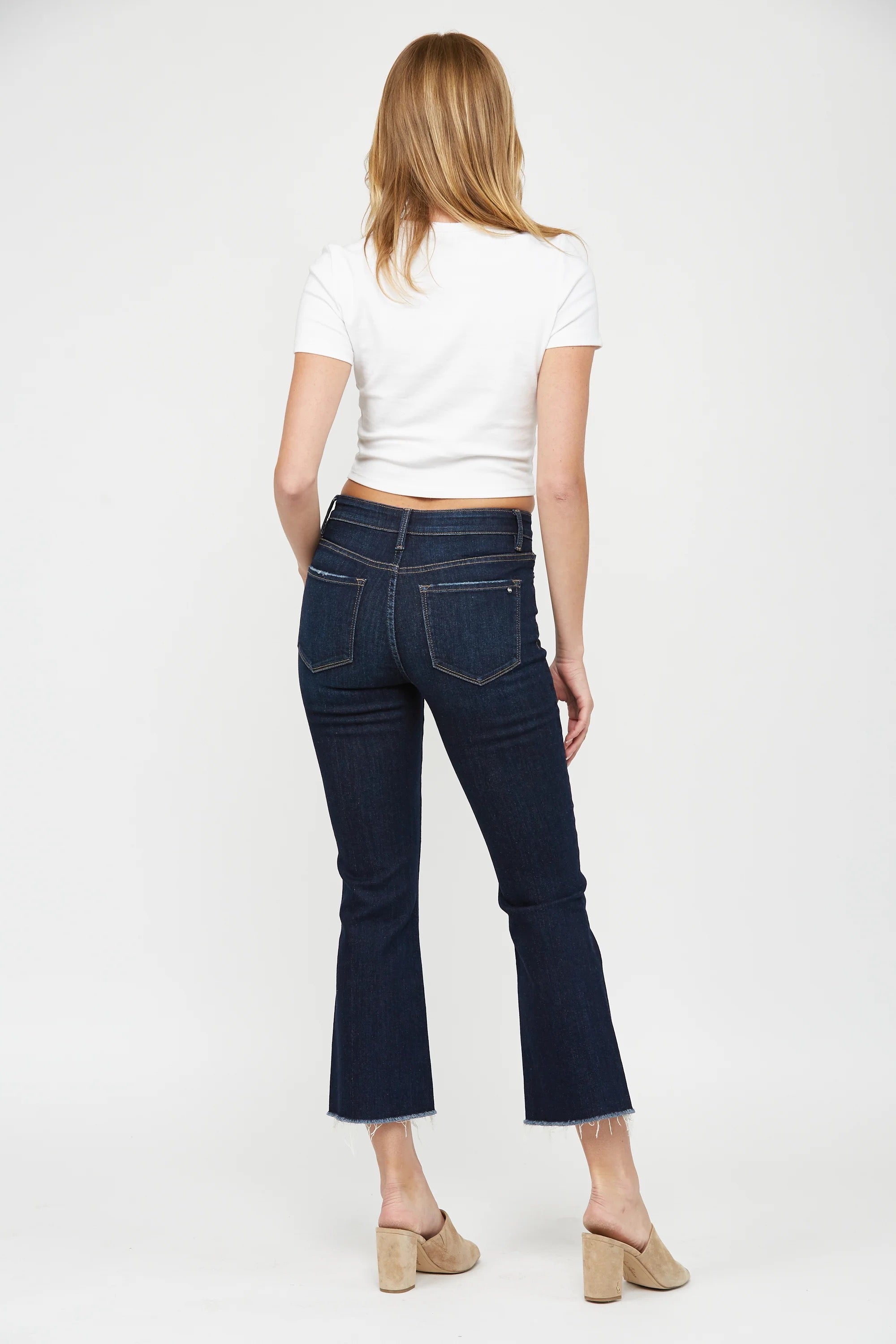 Mica Mid-Rise Bootcut Crop