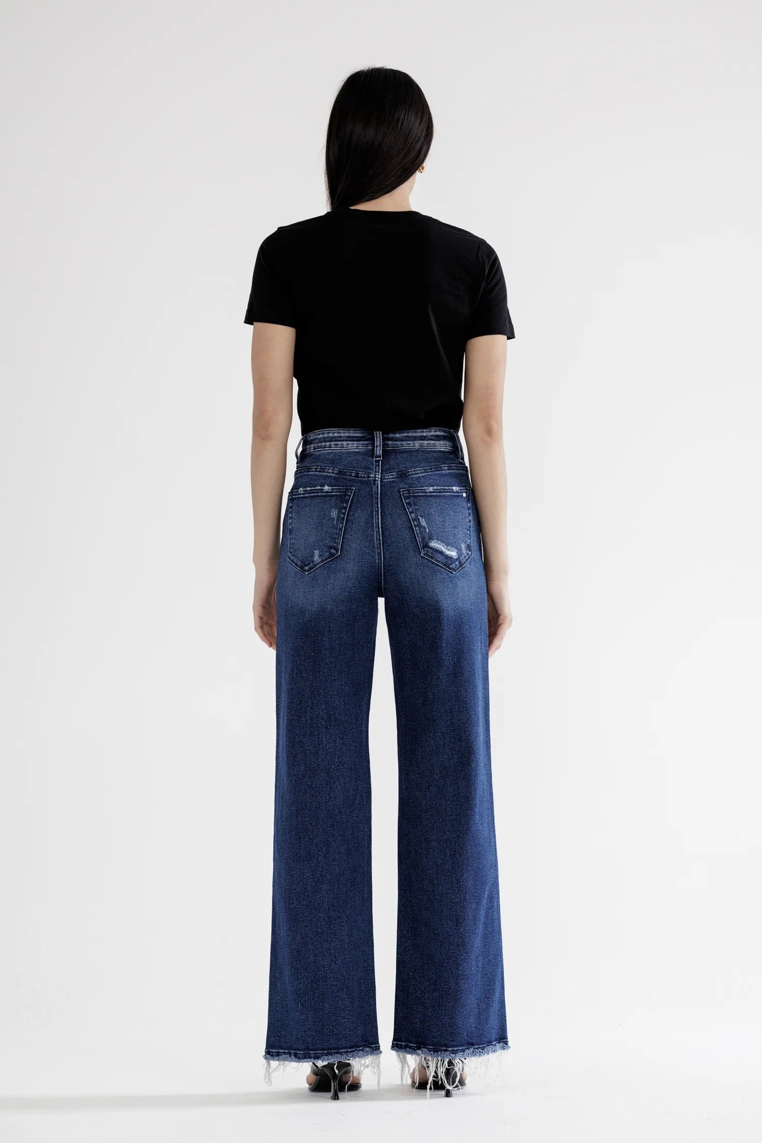 Super High Rise Seam Front Wide Leg Mica Jean